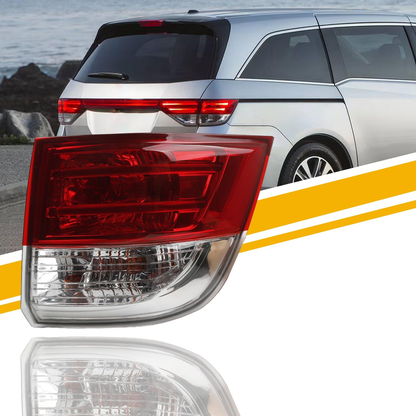 Dasbecan Right Tail Light Assembly Compatible with Passenger Side