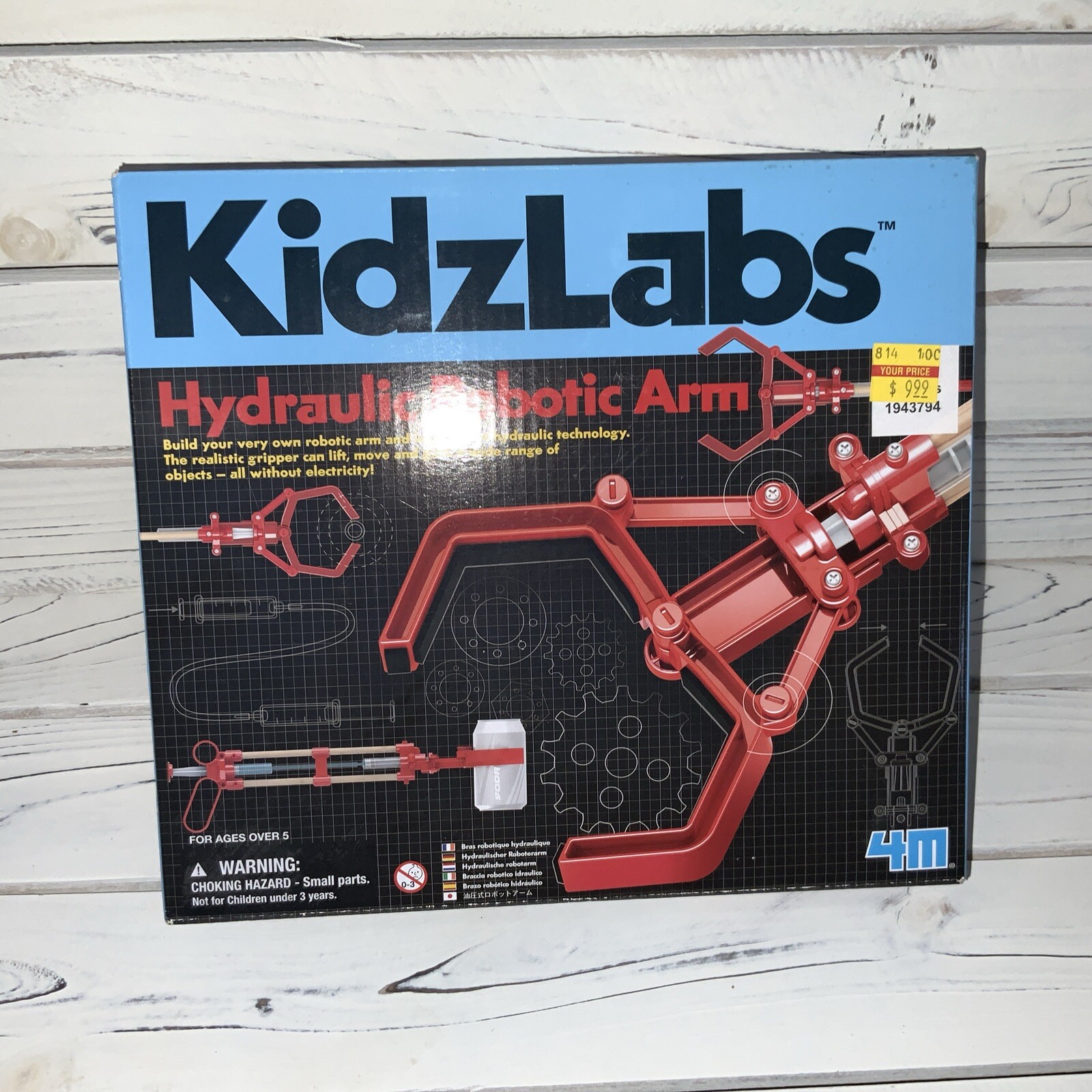 4M Hydraulic Robot Arm Kids Science STEM Kit 4106