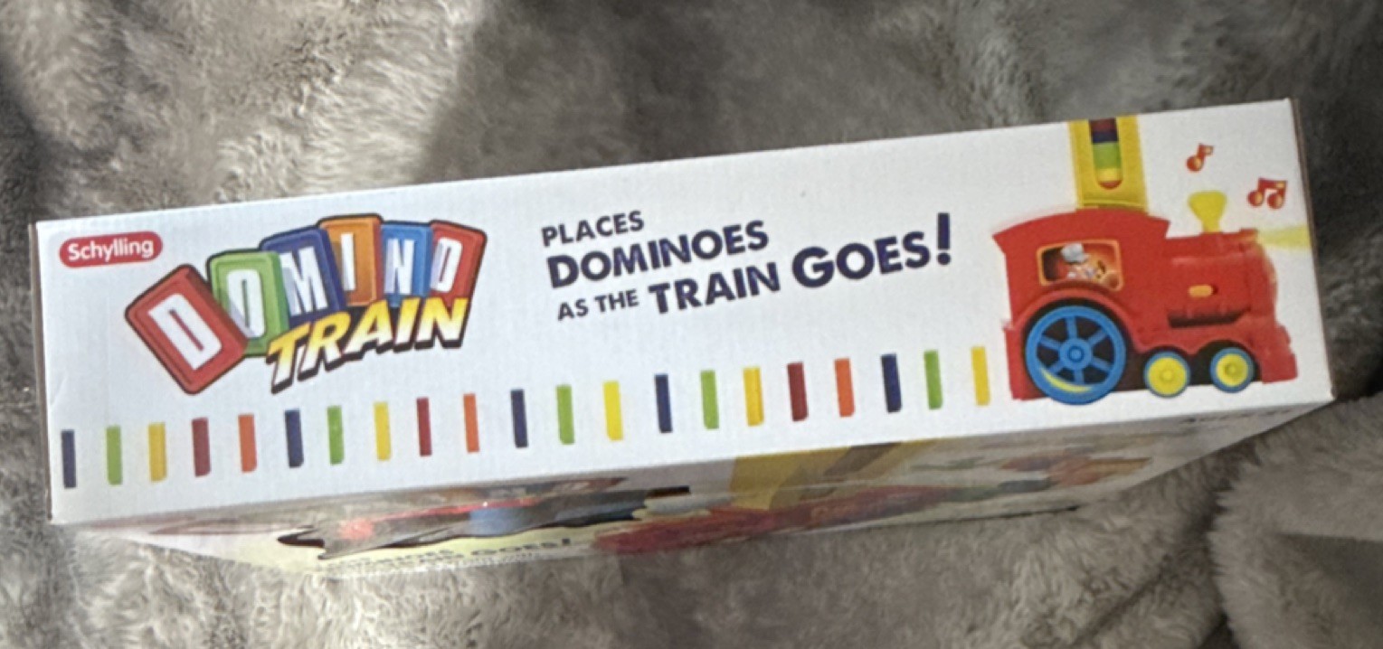 Schylling Domino Train Toy Set Multicolor with 60 Dominoes Ages 3+ Kids 1 refill