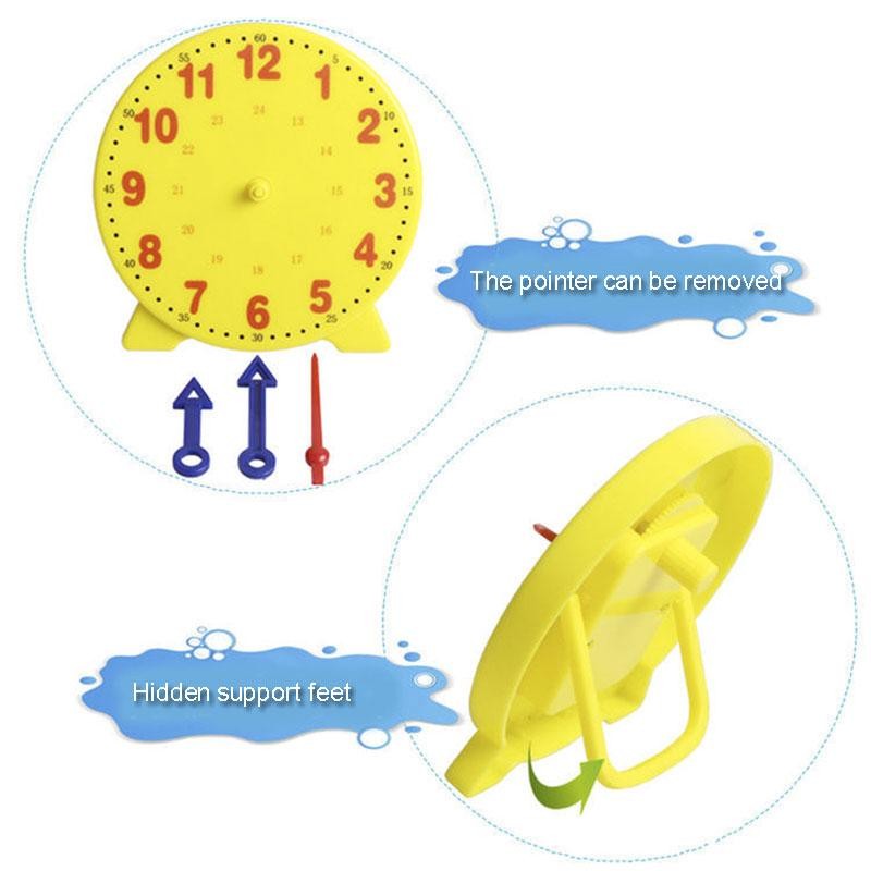 Children Time Learning Clock Puzzle Montessori Educational Matching Toy