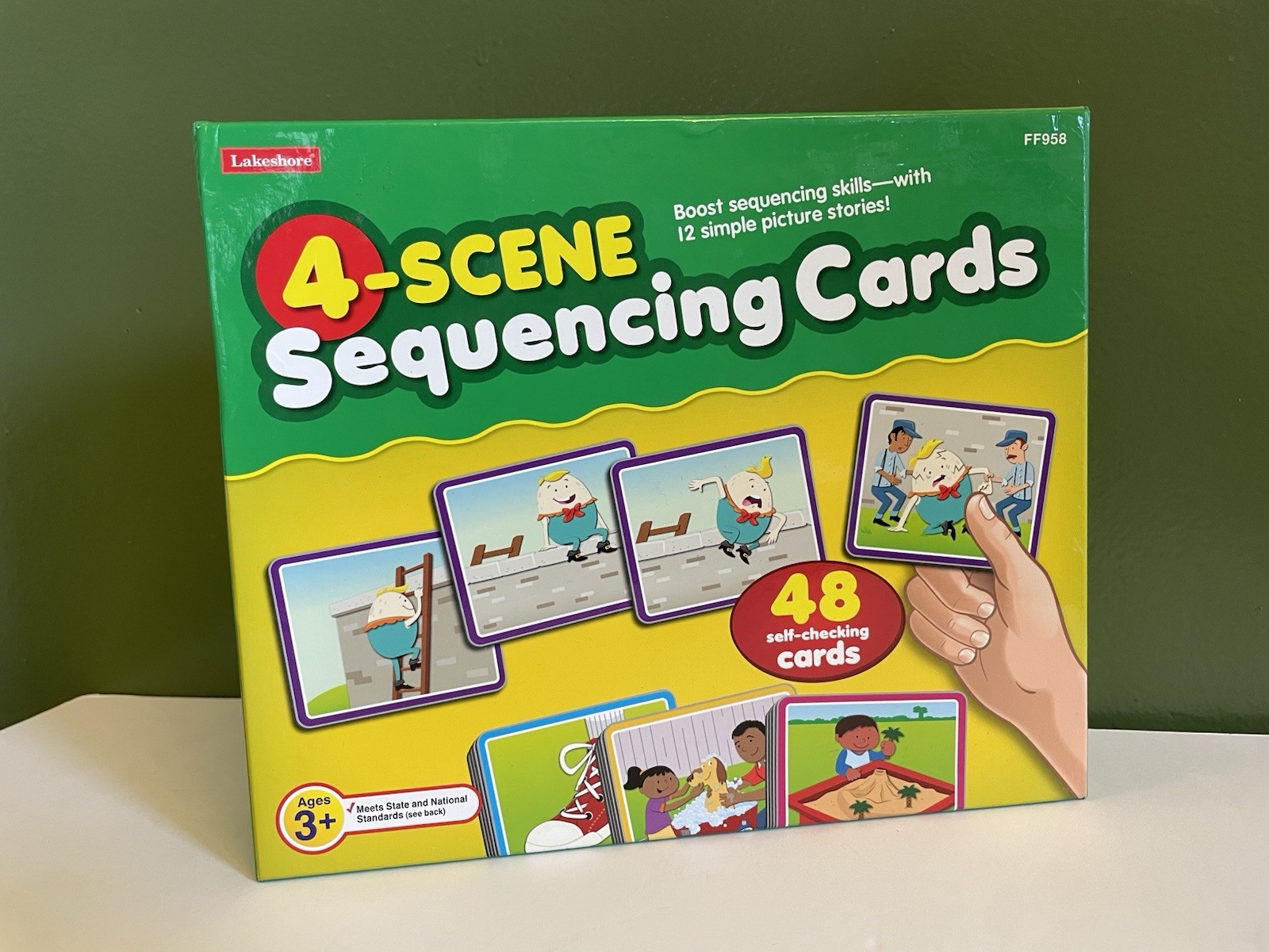 4-Scene Sequencing Cards by Lakeshore Educational Game for Children Ages 3+