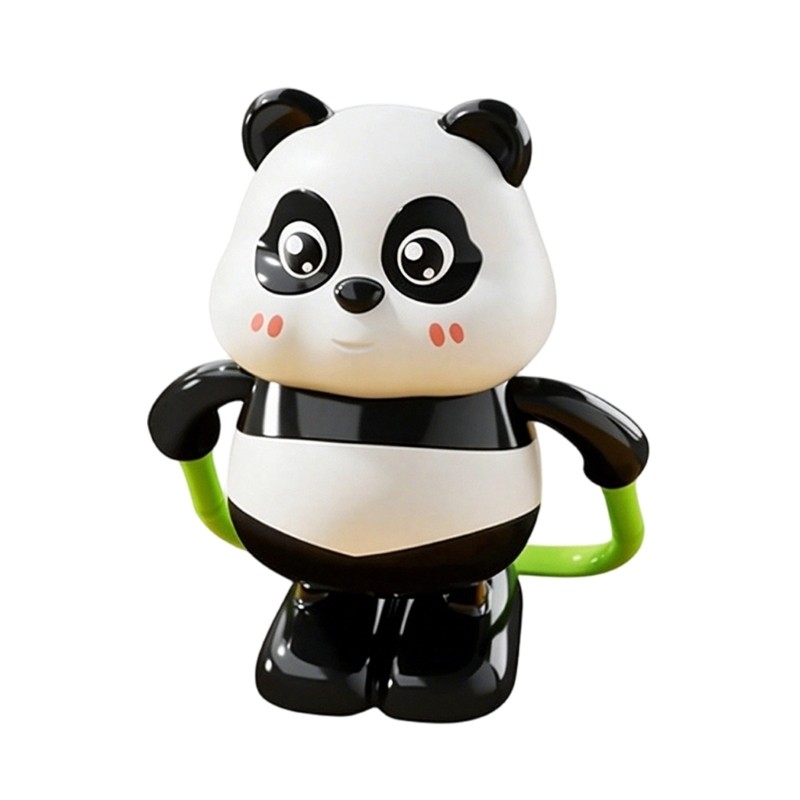 Skateboarding Wind up Panda Model Bright Color Safe Plastic Kids Entertainment