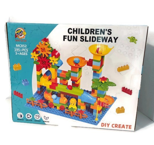 Educational Blocks Fun Slideway FMC852 195 Pieces Ages 3+ NEW
