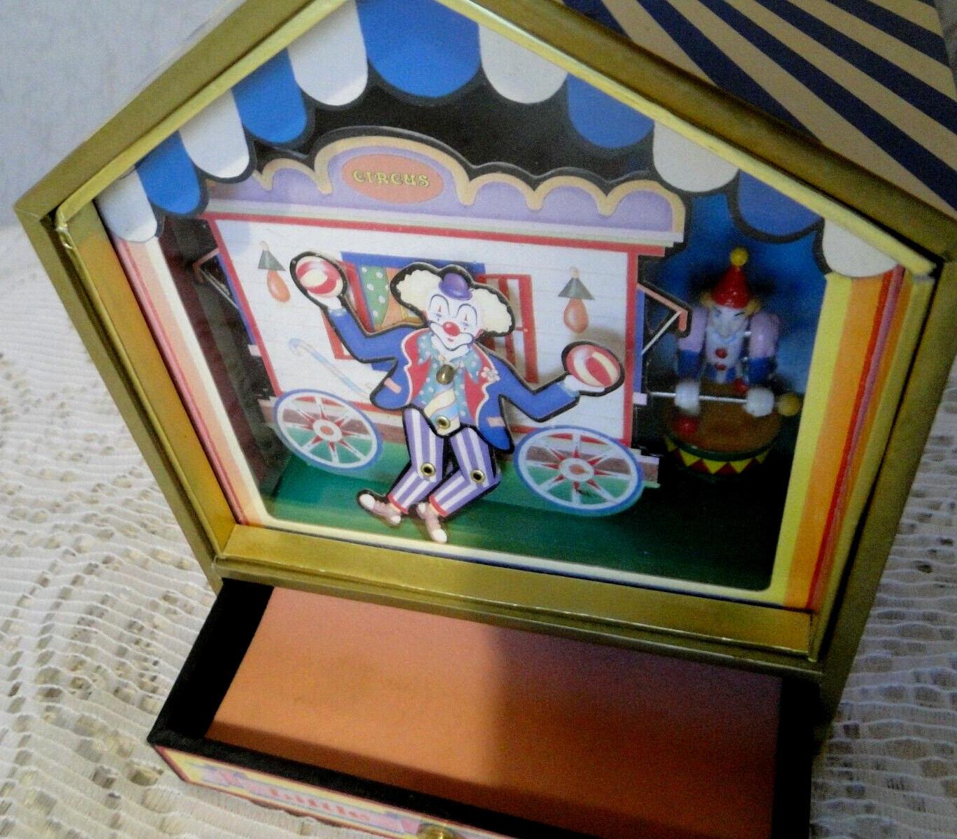 Koji Murai Clown Museum Little Clowns Animated Circus 1994 Rare Music Box