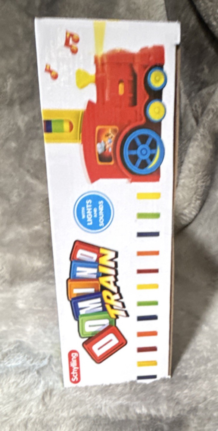 Schylling Domino Train Toy Set Multicolor with 60 Dominoes Ages 3+ Kids 1 refill