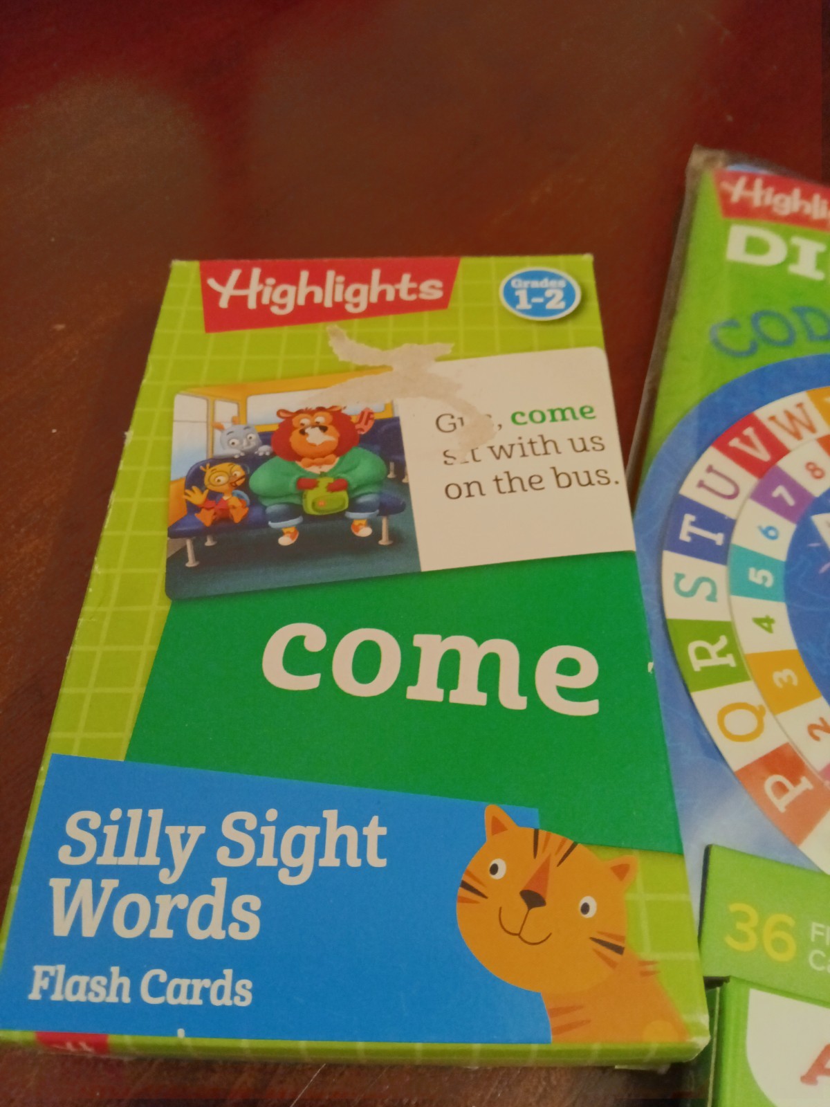 Highlights Flash Cards Lot: ABCmouse Math, Sight Words, Add/Sub, Dino Code