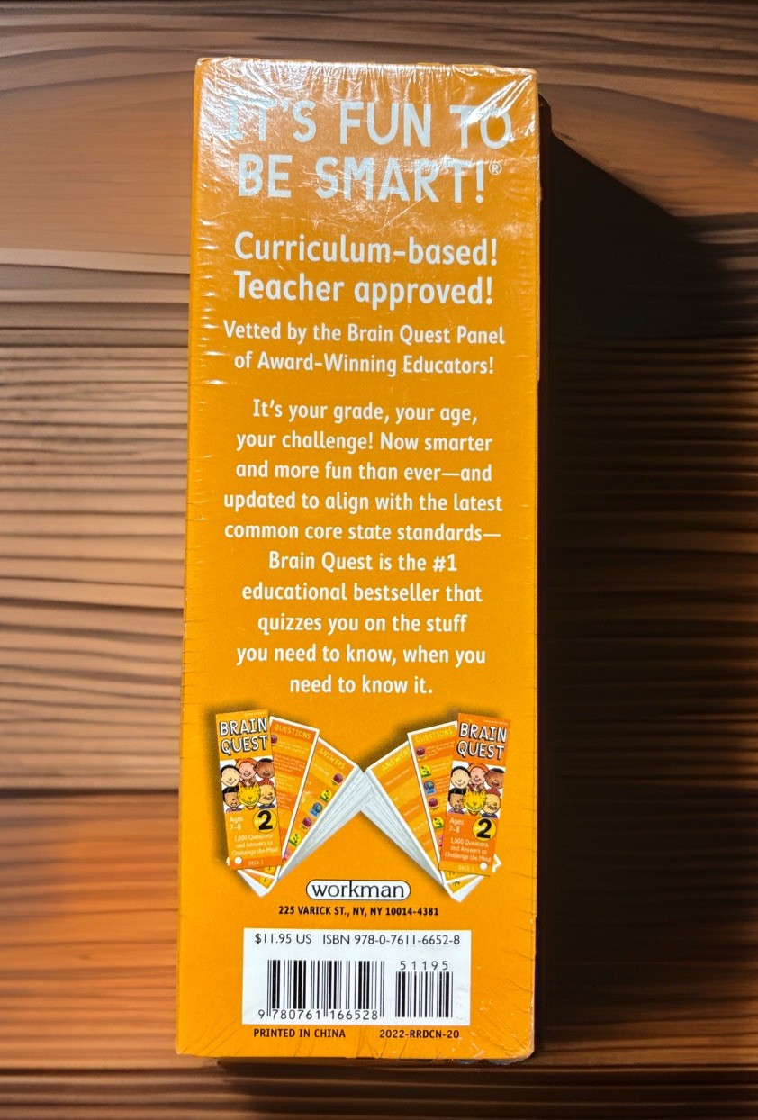 BRAIN QUEST Grade 2 , 7-8 Yrs 1,000 Questions, Answers To Challenge The Mind