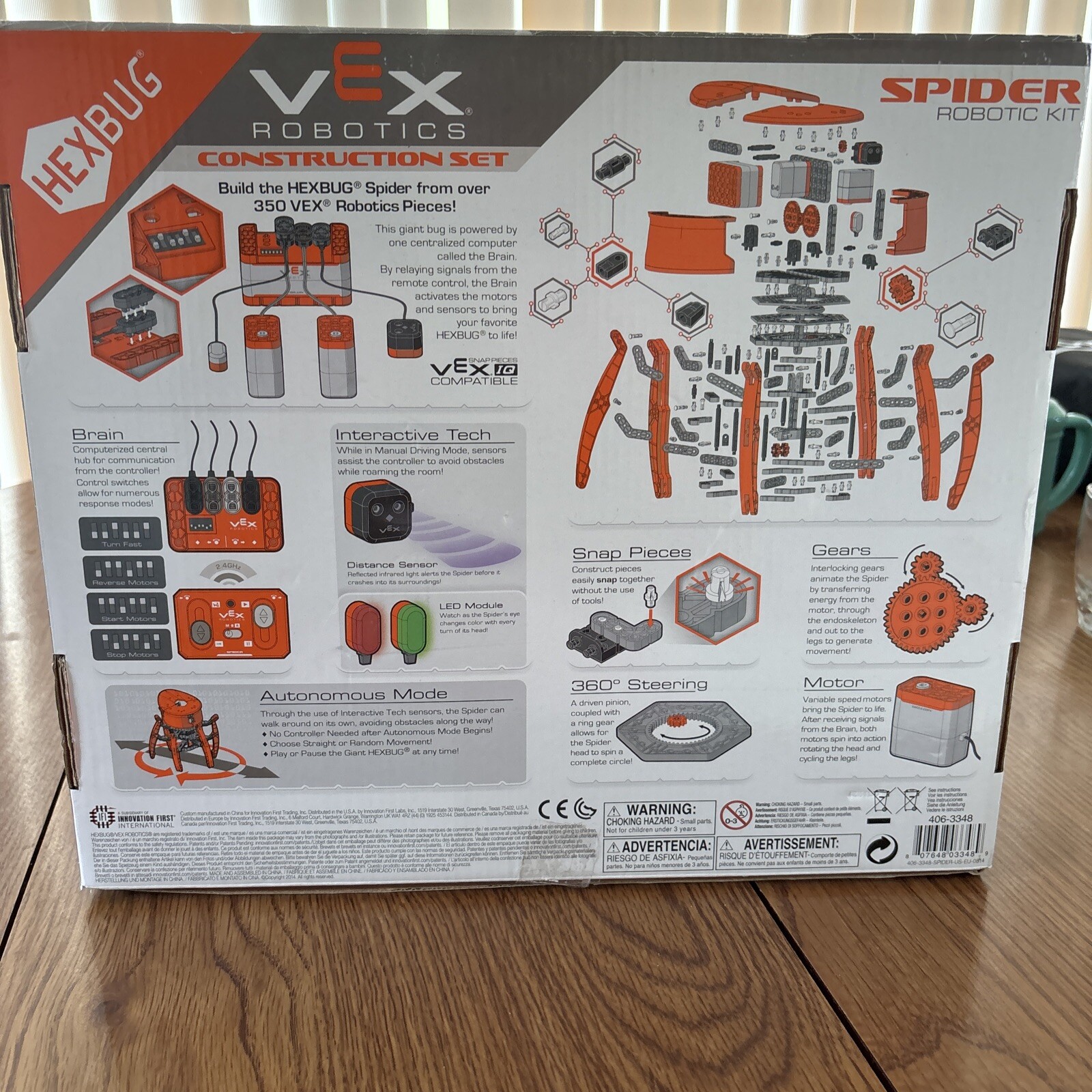 Vex Robotic Spider Construction Kit 350 Pieces