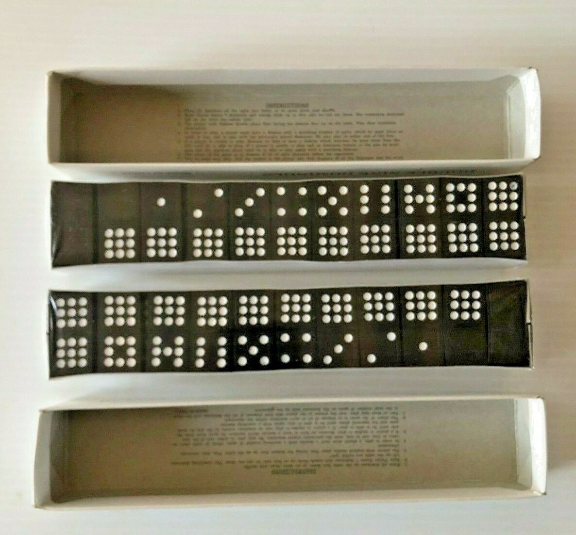 Double Nine Dominoes Lot of 2 Grades 3 and Up 55 Pieces Shrink wrapped in box