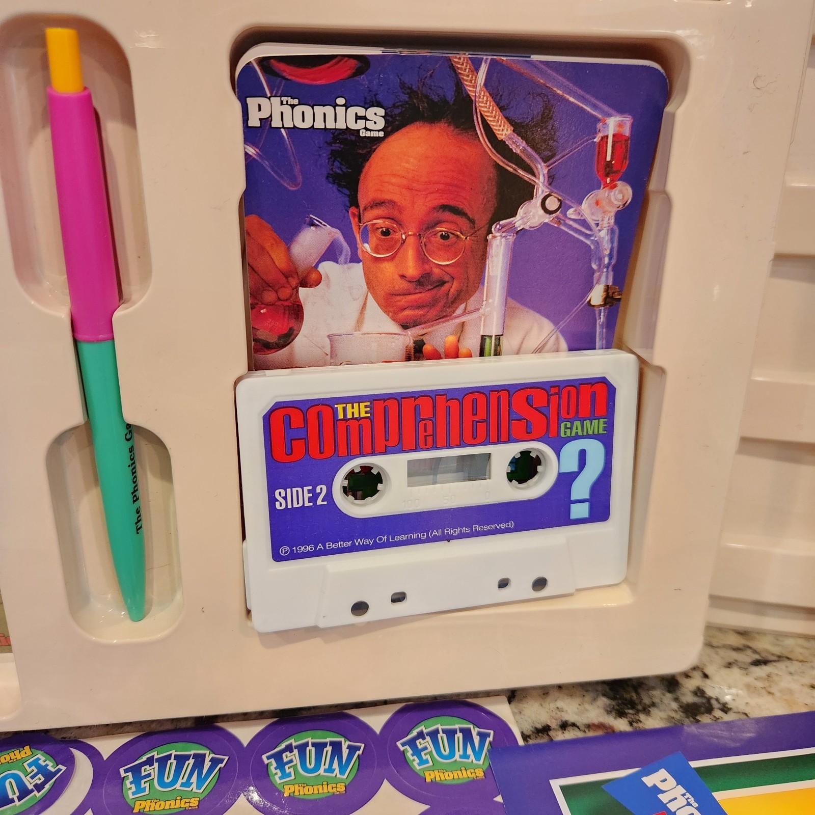 Phonics Game For Better Reading VHS & Cassette Set 90’s -Only Missing Play Book