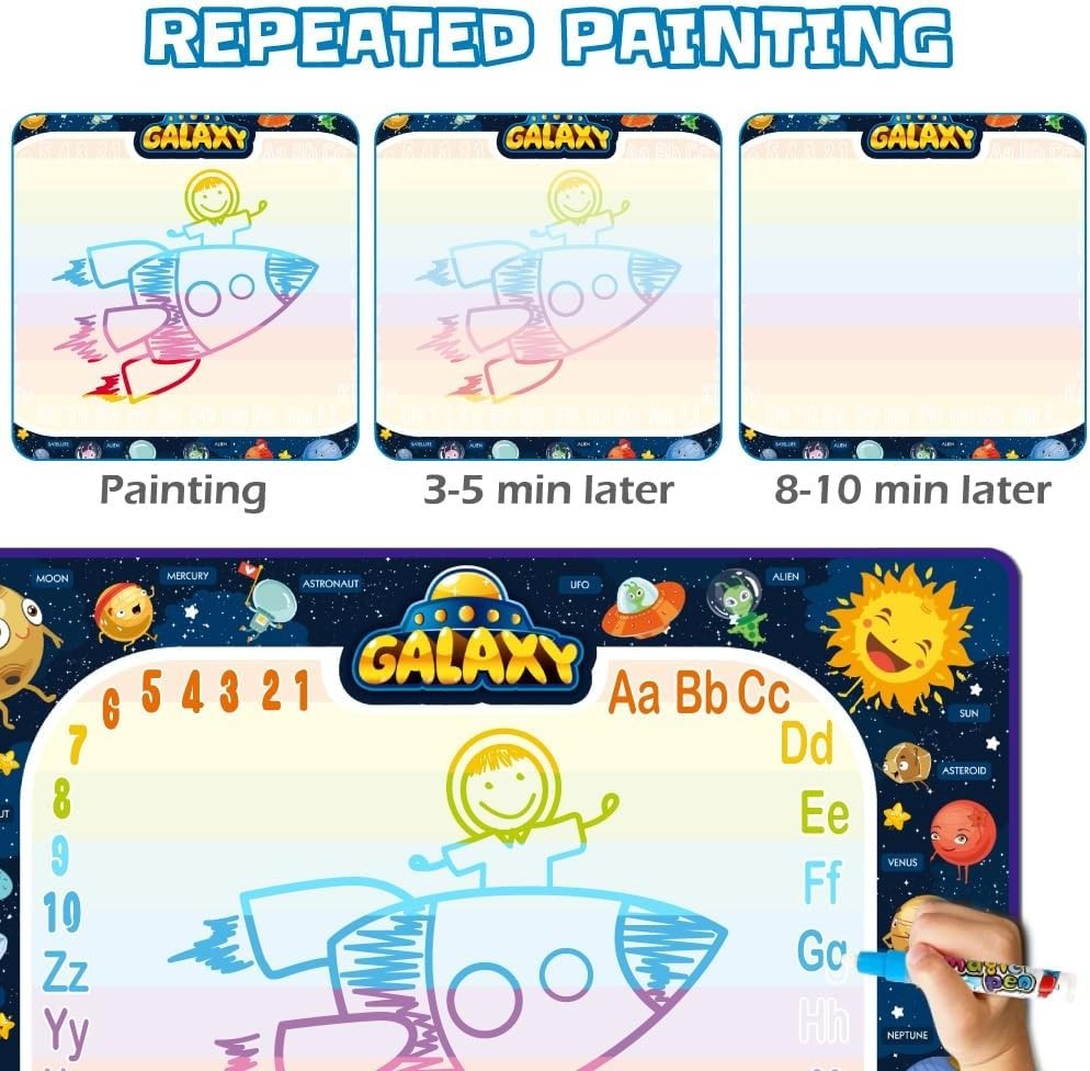 48″x36″ Large Magic Drawing Doodle Mat Educational Toys Christmas Birthday Gifts