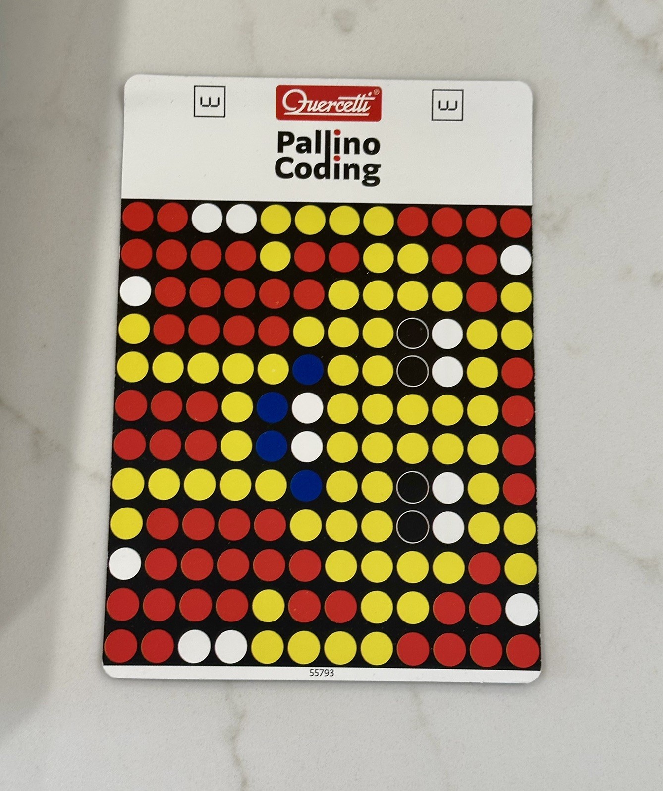 Quercetti Pallino Coding Game Educational Strategy Toy + Code Sheet. Used, Italy