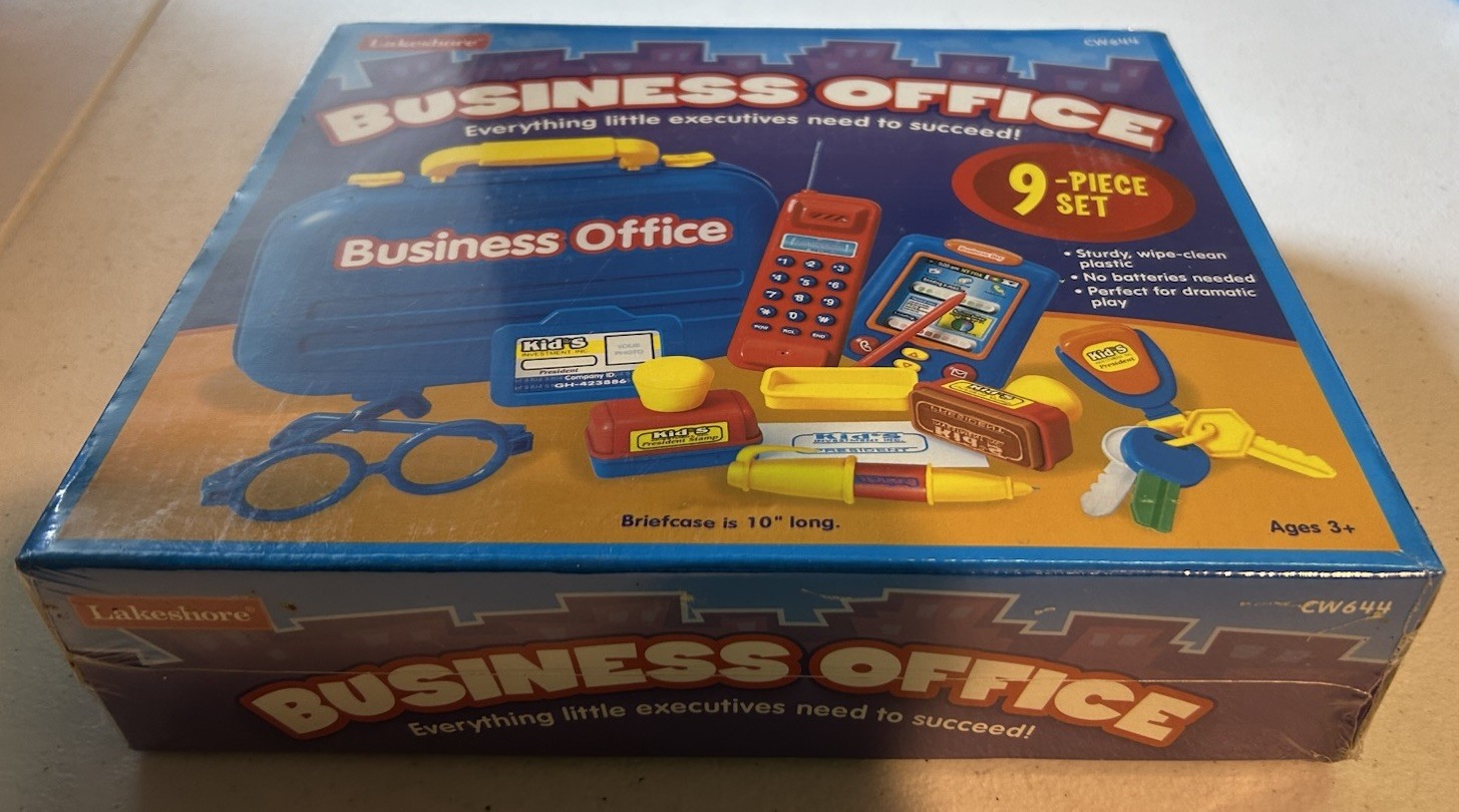 Rare Vintage Lakeshore Learning Business Office School Educational Center Play