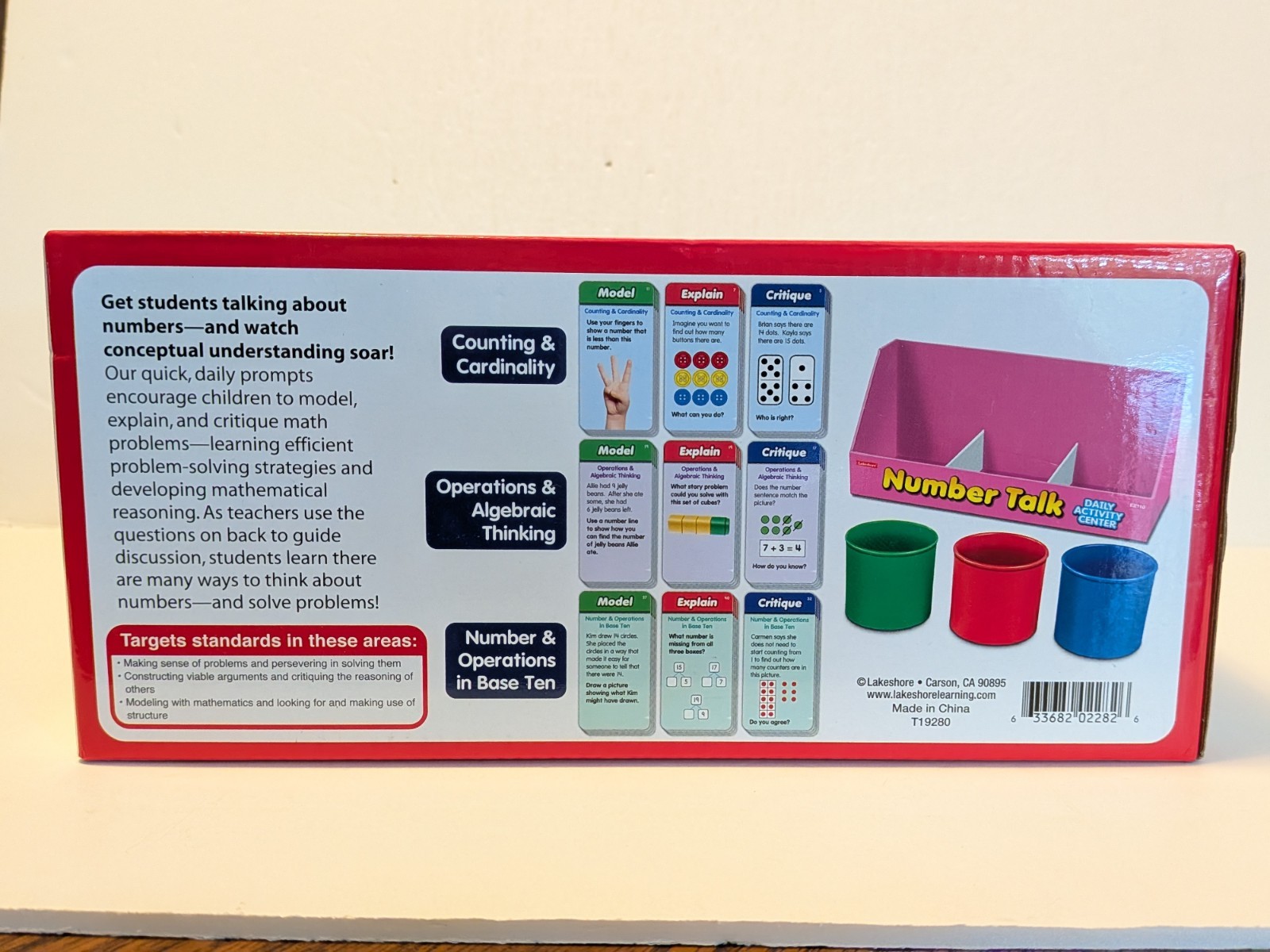 Lakeshore Number Talk Class Daily Activity Center EE110 Numbers Concepts Grade K