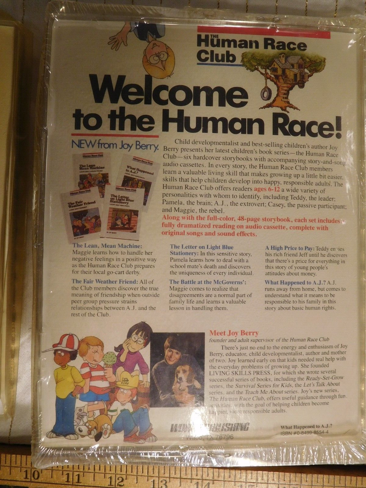 2 Vintage Human Race Club Book/Cassette ~ Letter Blue Stationary & What Hap. AJ