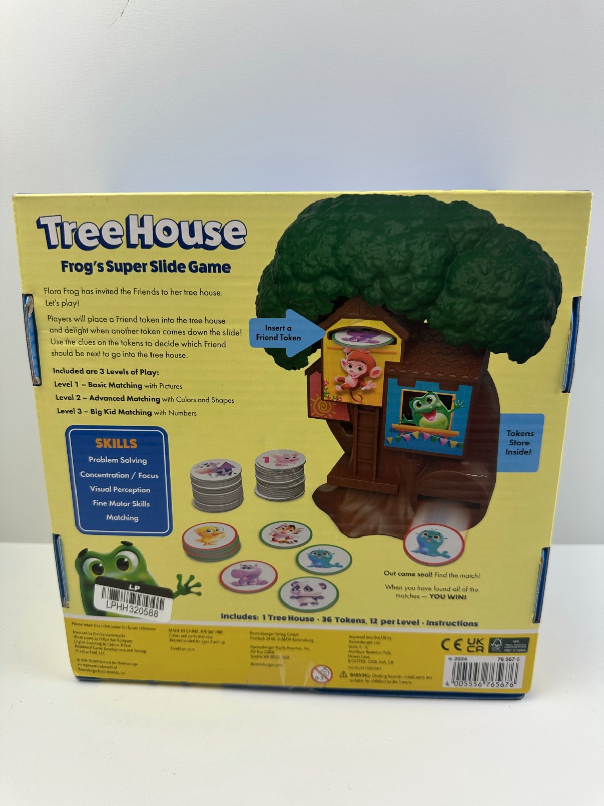 ThinkFun Friends Tree House Frog’s Super Slide Game For Unisex Kids Age 3+