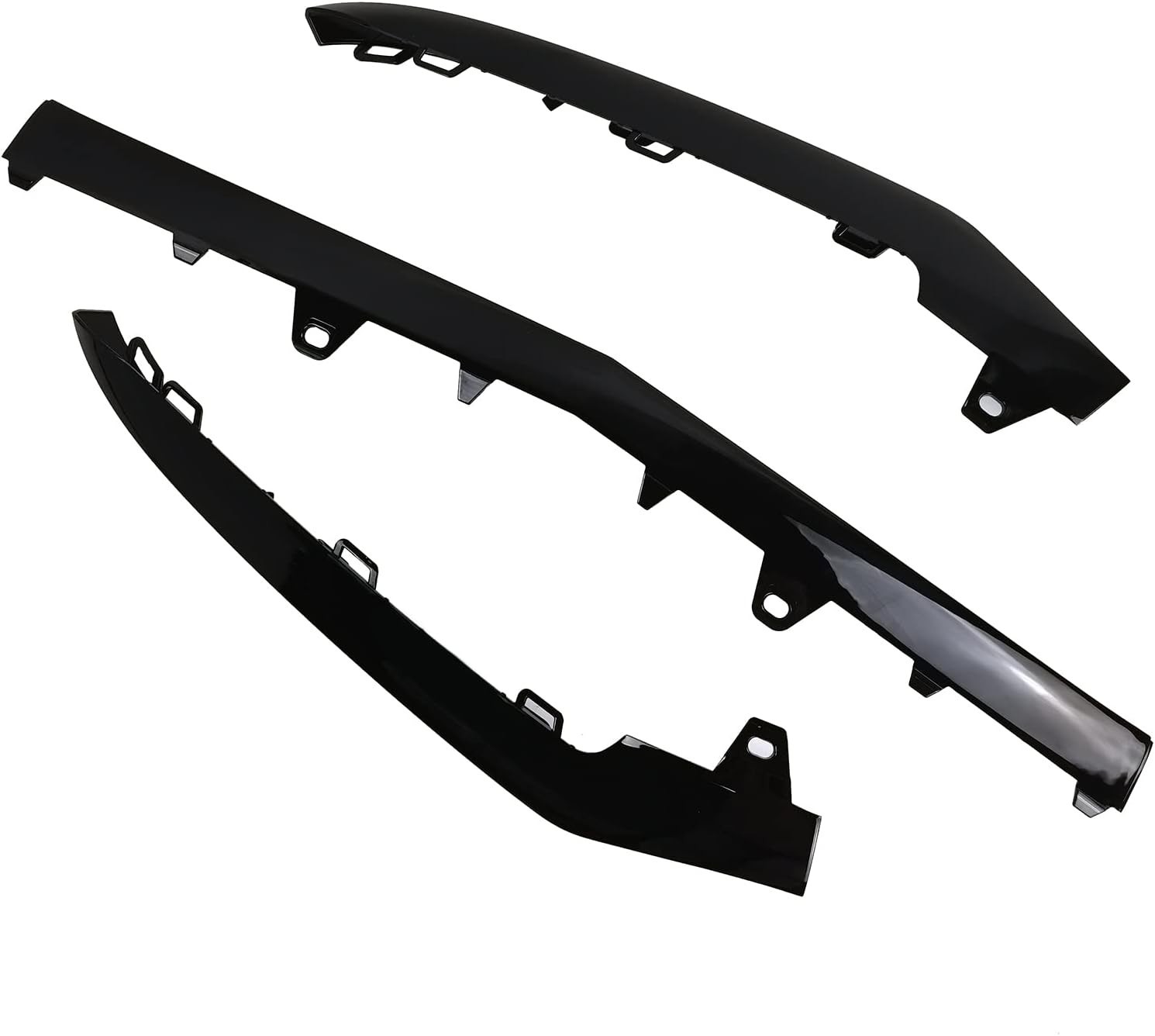 Front Bumper Lower Grille Trim Set for 2014-2016 Mercedes E-Class W212