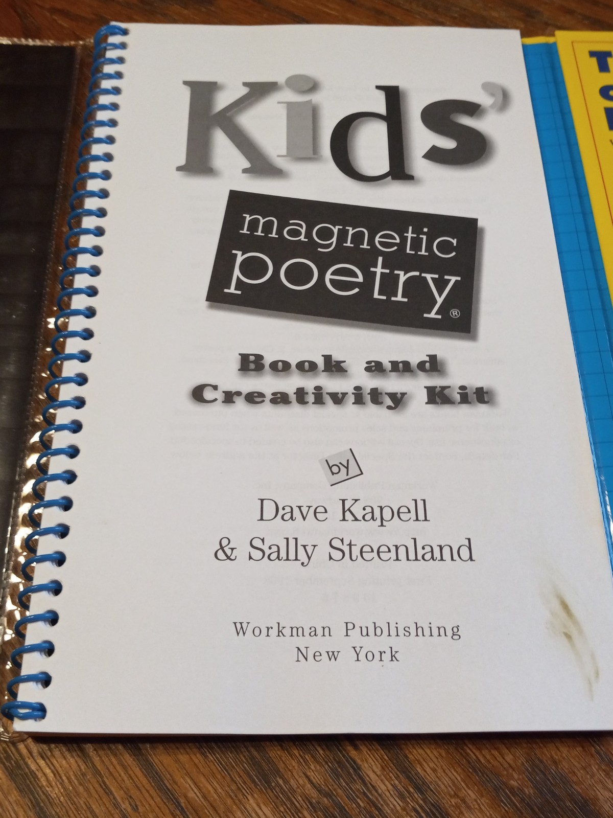 Kids Magnetic Poetry Book and Creativity Kit for ages 9 and up BRAND NEW!!!!