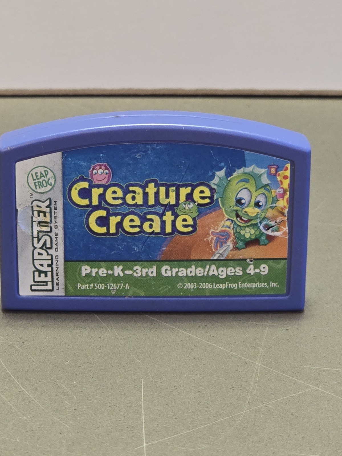Vintage 2006 LeapFrog Leapster Creature Create Learning Cartridge Video Game