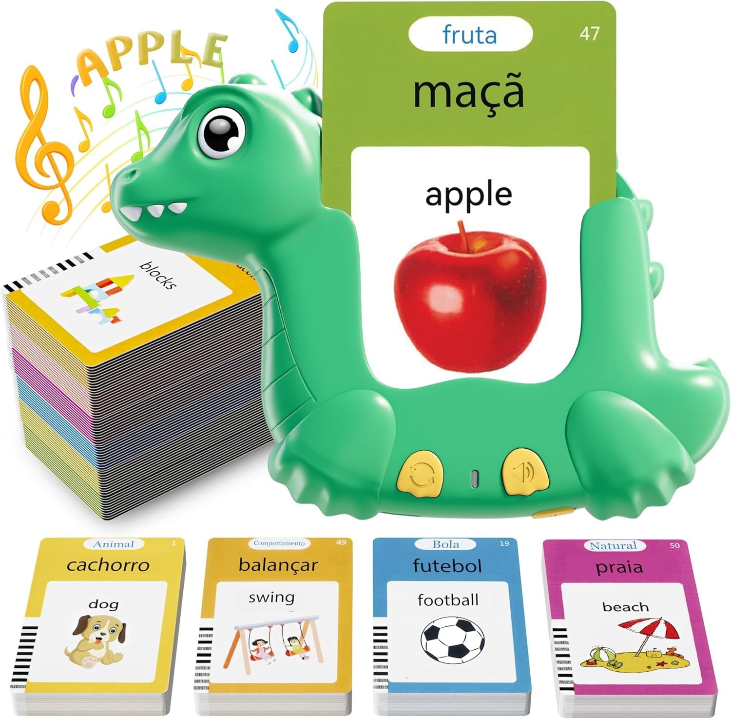 Portuguese and English Talking Flash Cards for Kids, 510 Sight Words Bilingua…