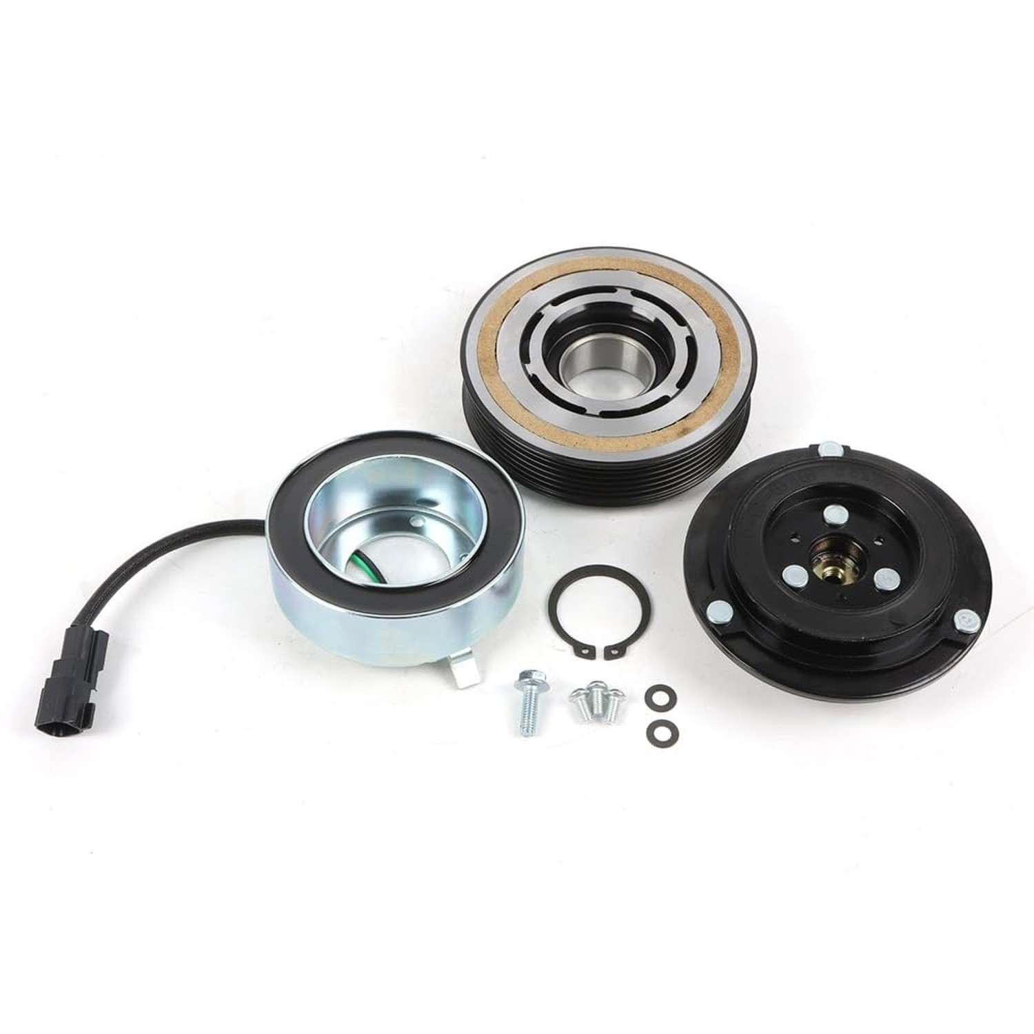 AC Compressor Clutch Kit Fit for 2011-2017 Mustang 5.0L V8, for 2015-2017 Mus…