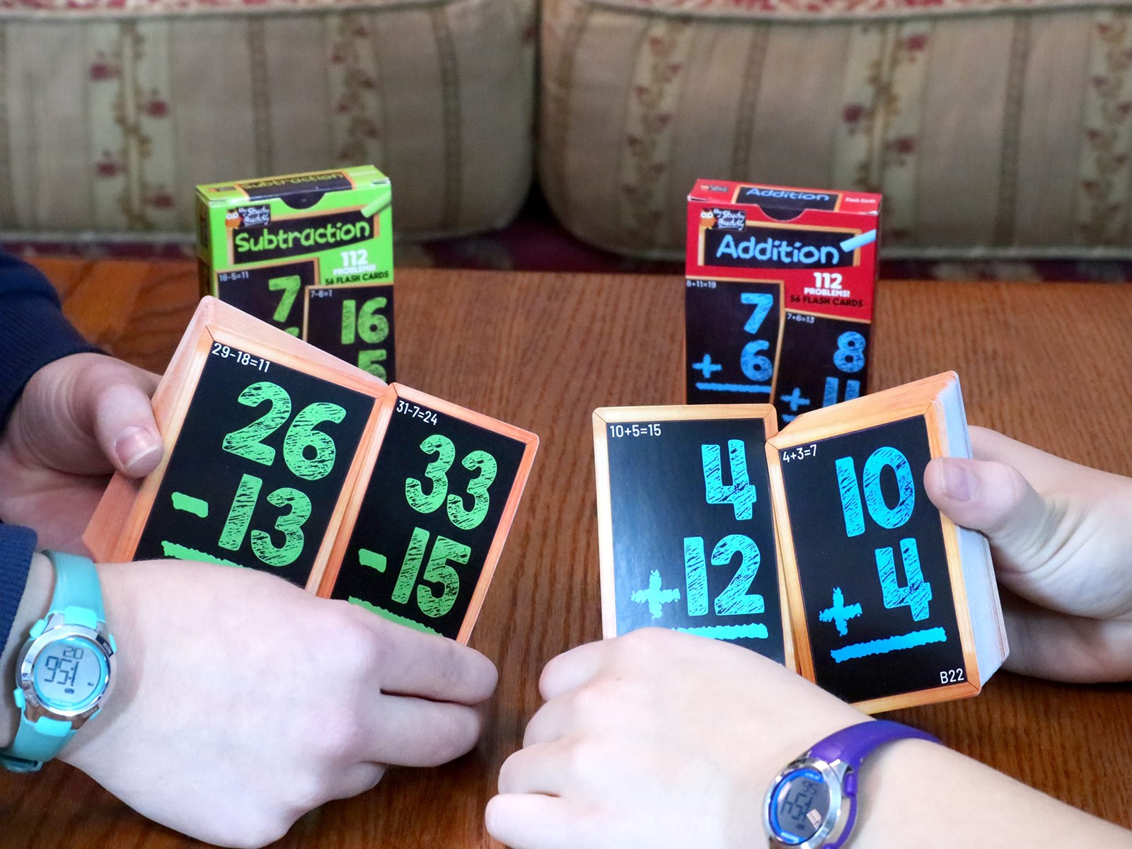 Math Flash Cards for Addition Subtraction – Grades 1-3 – 112 Cards