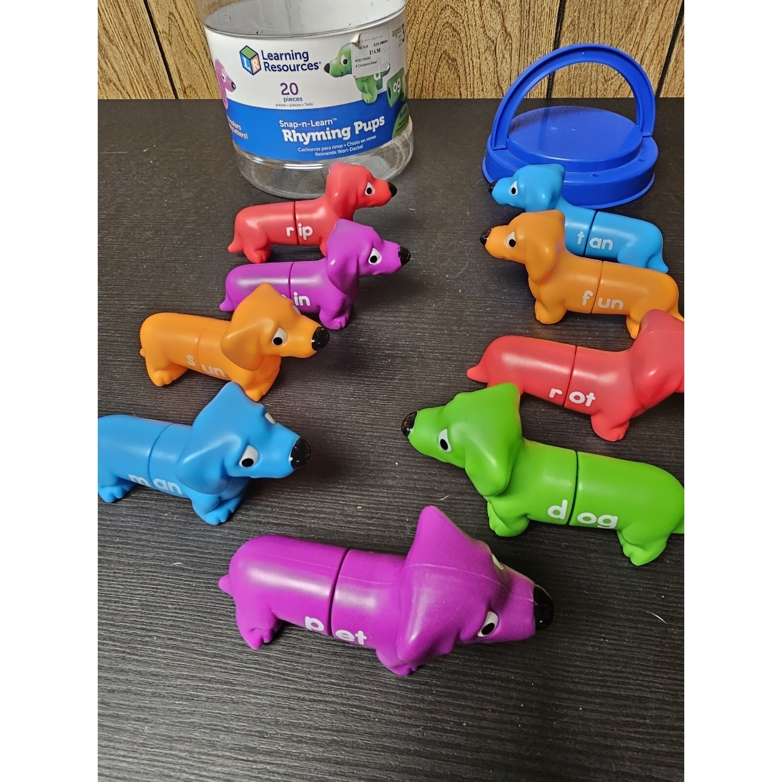 Rhyming Pups Learning Resources Snap-N-Learn Toy 20 Pcs
