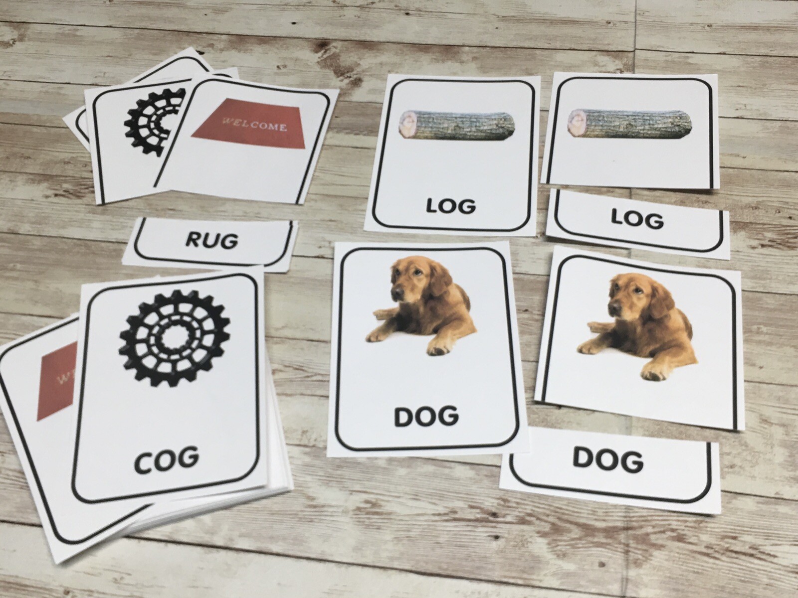 CVC WORDS – Three Part Card set – Cards for Learning Center – Teaching supplies
