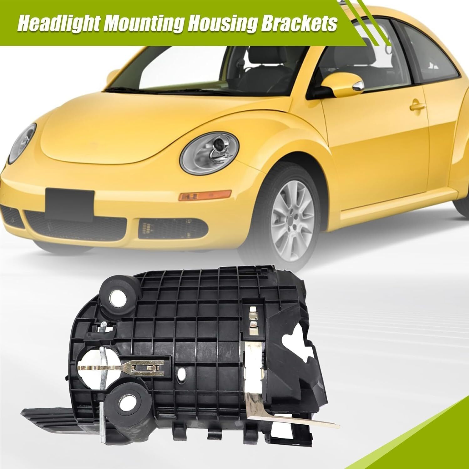 XQSMWF Headlight Mounting Housing Bracket Left Driver Side Compatible with VW