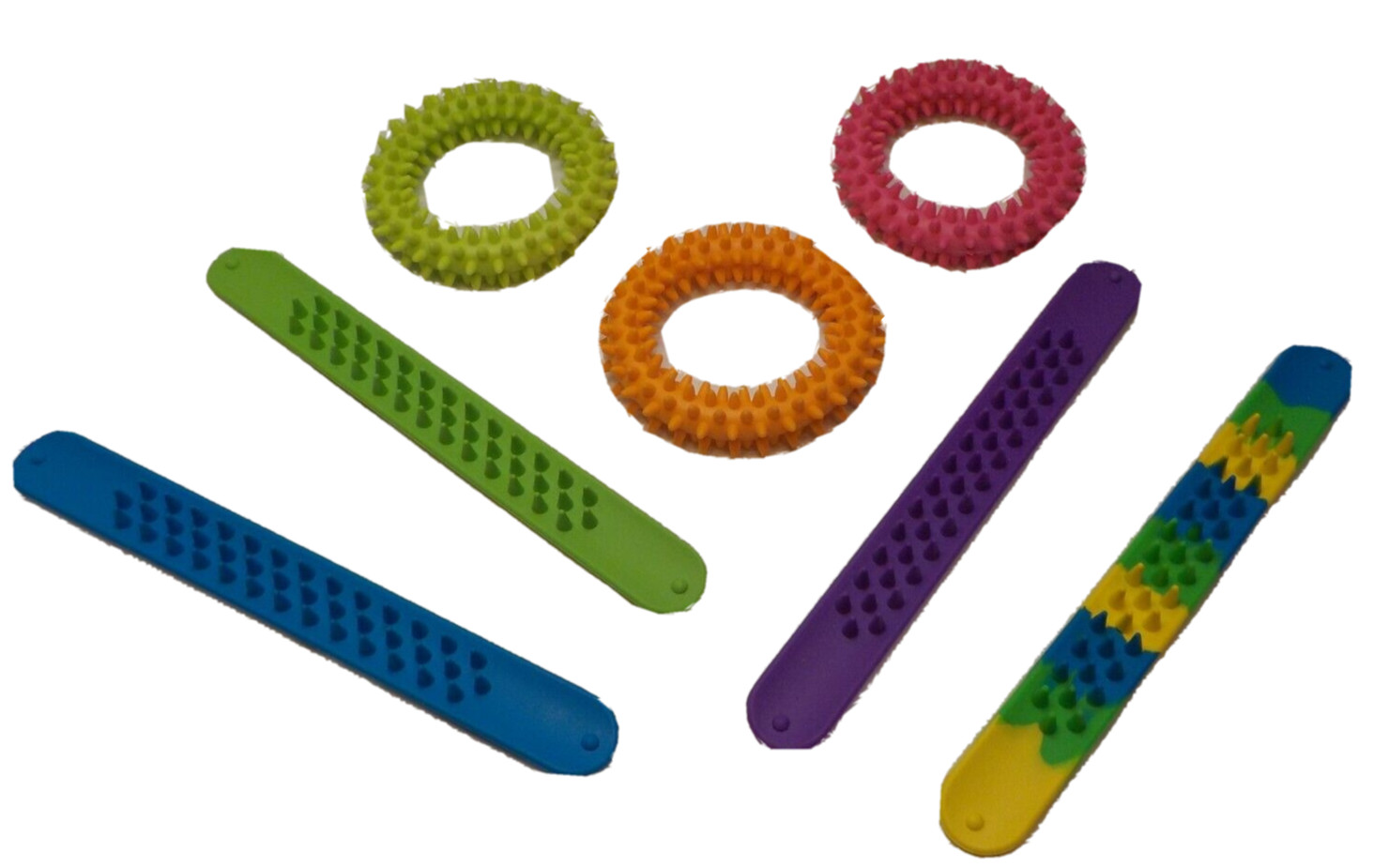 Purple Ladybug Novelty Fidget & Sensory 7 Toys Mixed of rings & slap bracelets