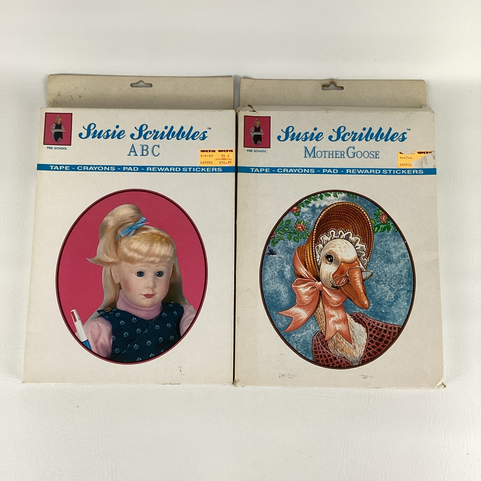 Susie Scribbles Preschool Home Learning Cassette Tape Mother Goose ABC 80s