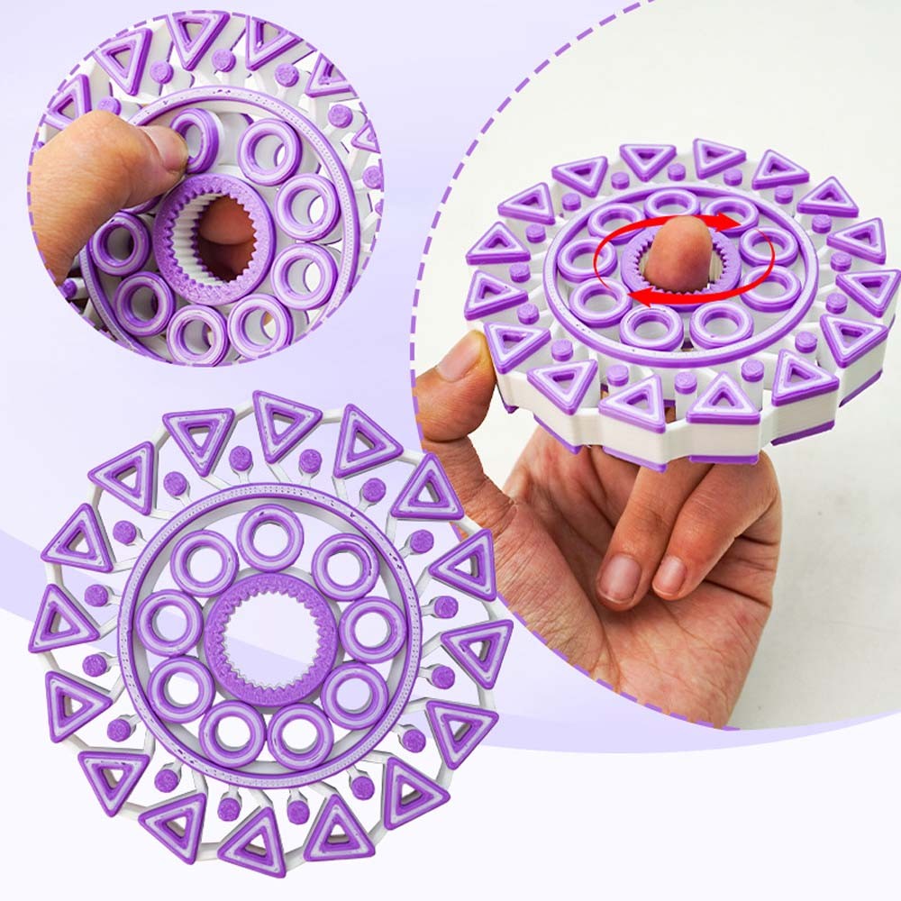 Engaging Compact Fast-Spinning Vibrant Eye-Catching Hand-Held Fidget Spinner Toy