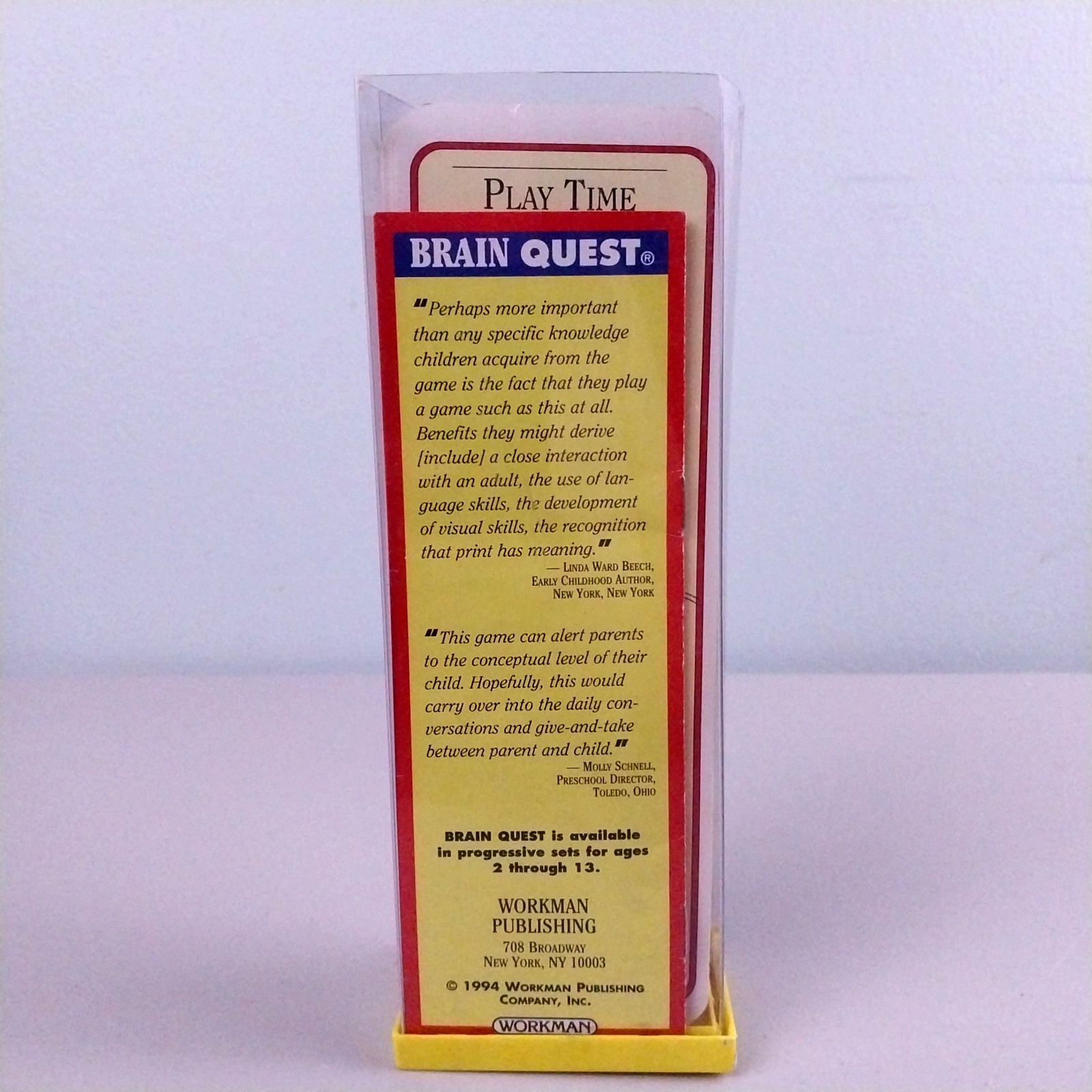 Vintage 1994 Brain Quest For Threes 300 Questions & Answers Ages 3-4 Educational