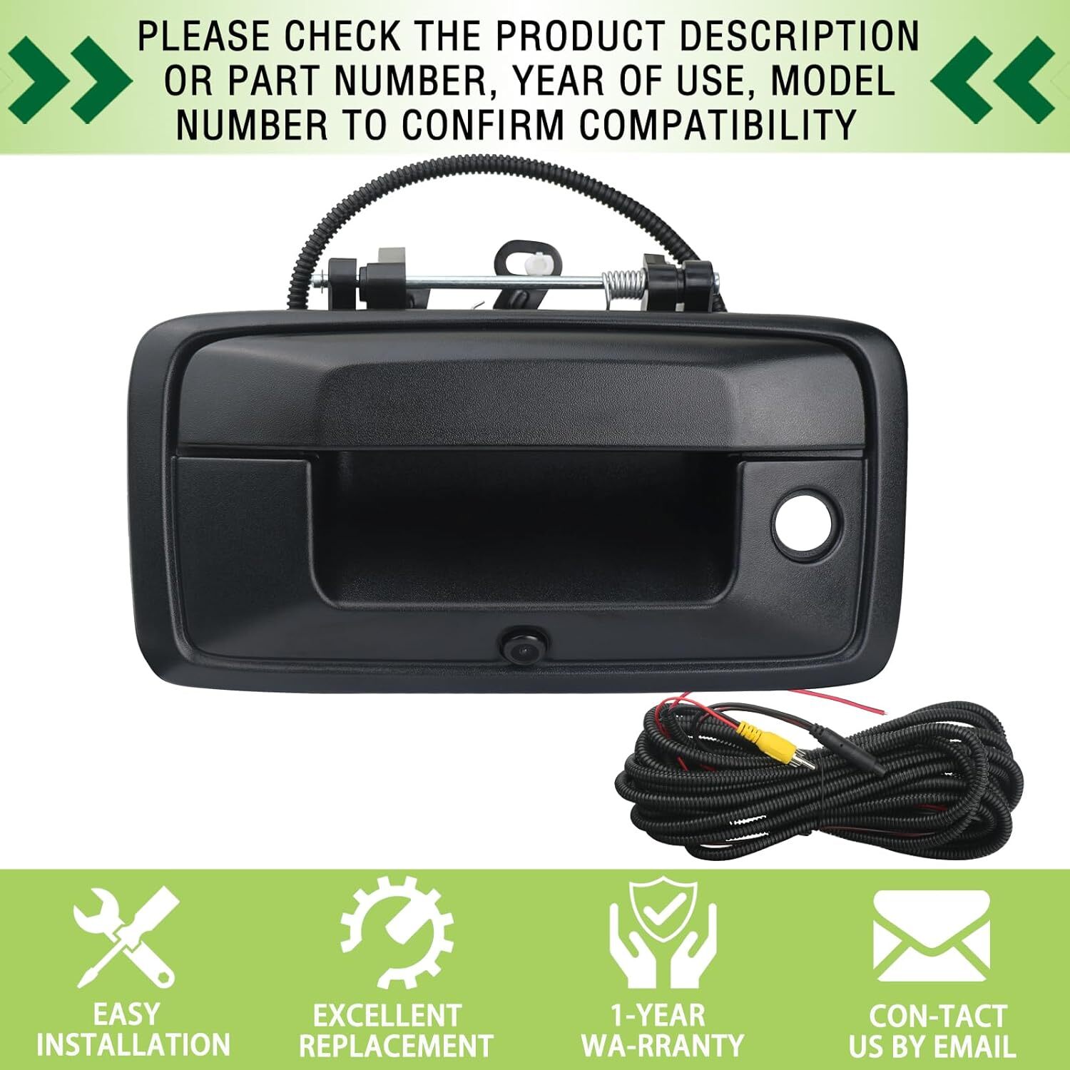 Backup Camera Tailgate Handle Rear View Camera Liftgate Latch Handle with