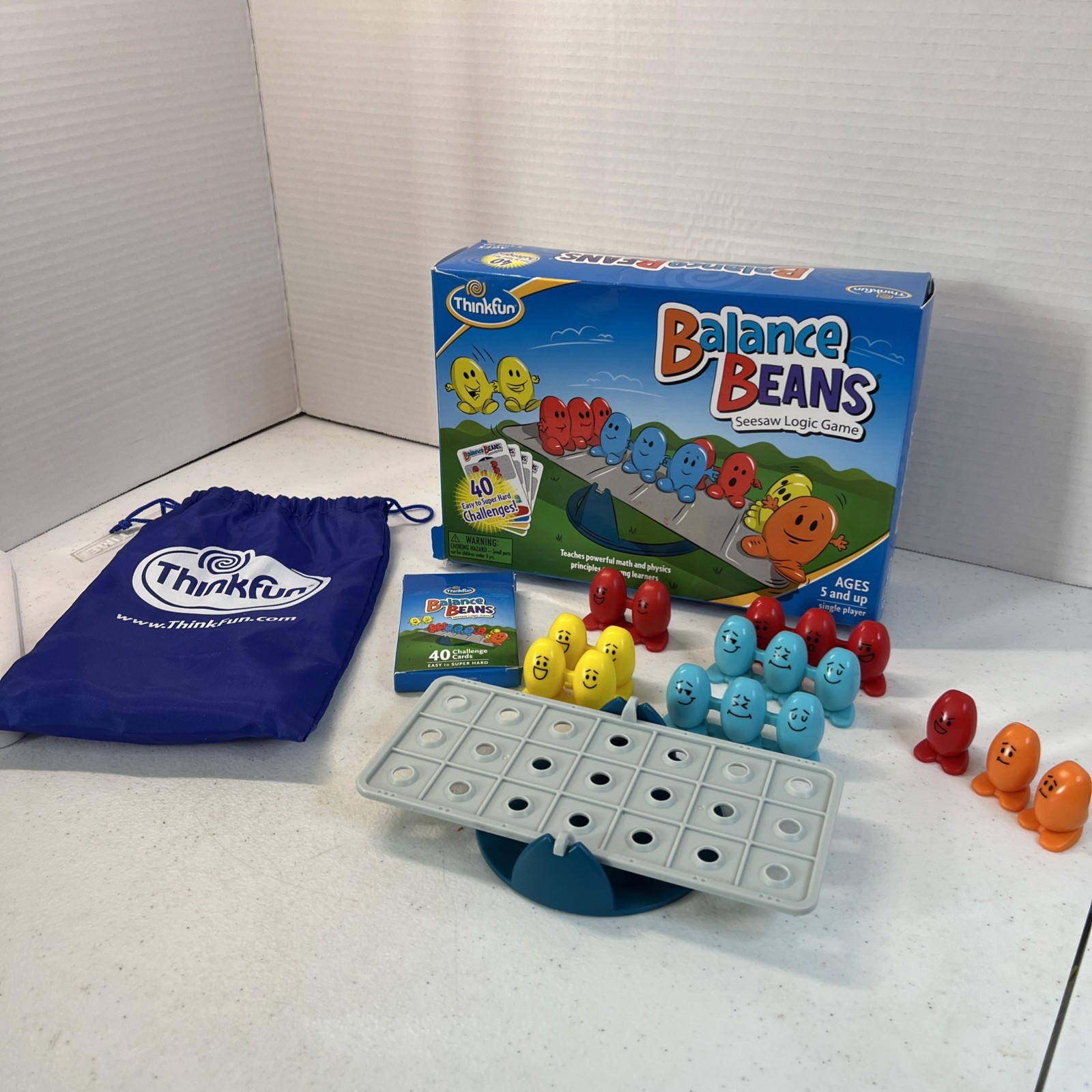 Thinkfun Balance Beans Seesaw Logic Game Ages 5 and Up Single Player Complete
