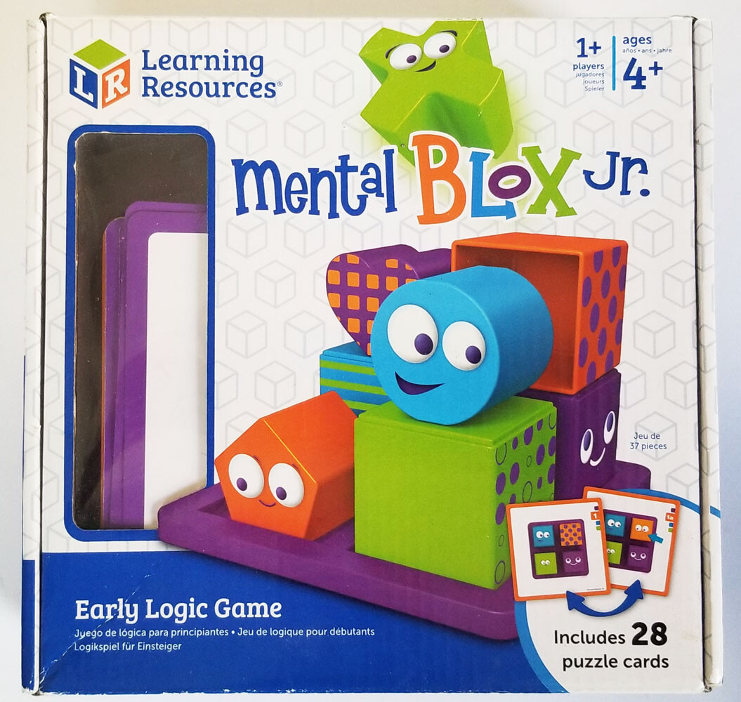 LEARNING RESOURCES early logic MENTAL BLOX JR block stacking puzzle solving GAME