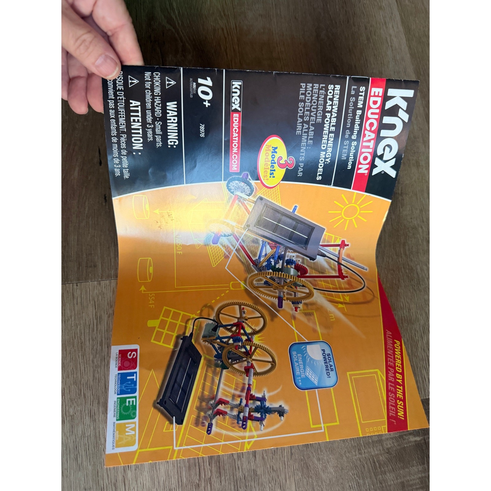 K’NEX Education Renewable Energy STEM Kit 583pc Solar Wind Power Models 10+
