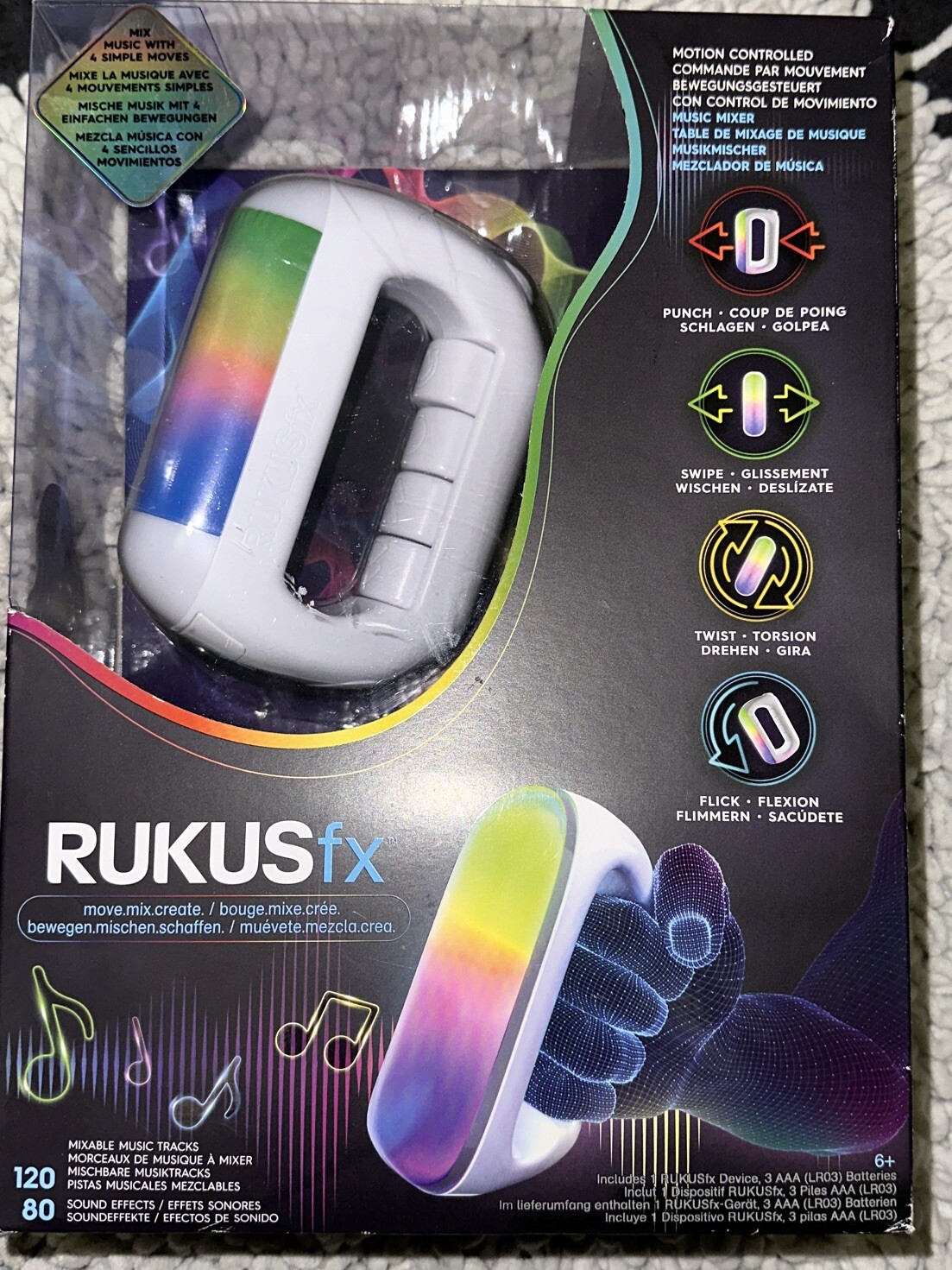 Rukusfx Motion Controlled Music Mixer Electronic Game,