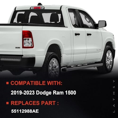Tail Light Compatible With 2019-2023 Dodge Ram 1500 Right Chrome Bezel