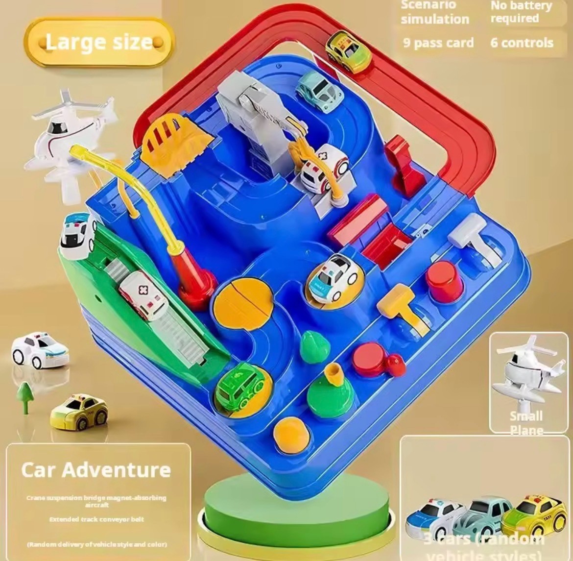 Racing Rail Car Adventure Set – Mechanical Track Brain Game for Kids