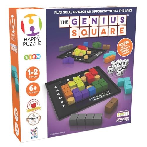 The Genius Square from – Game of The Year Award Winner, 60000+ Solutions 6×6