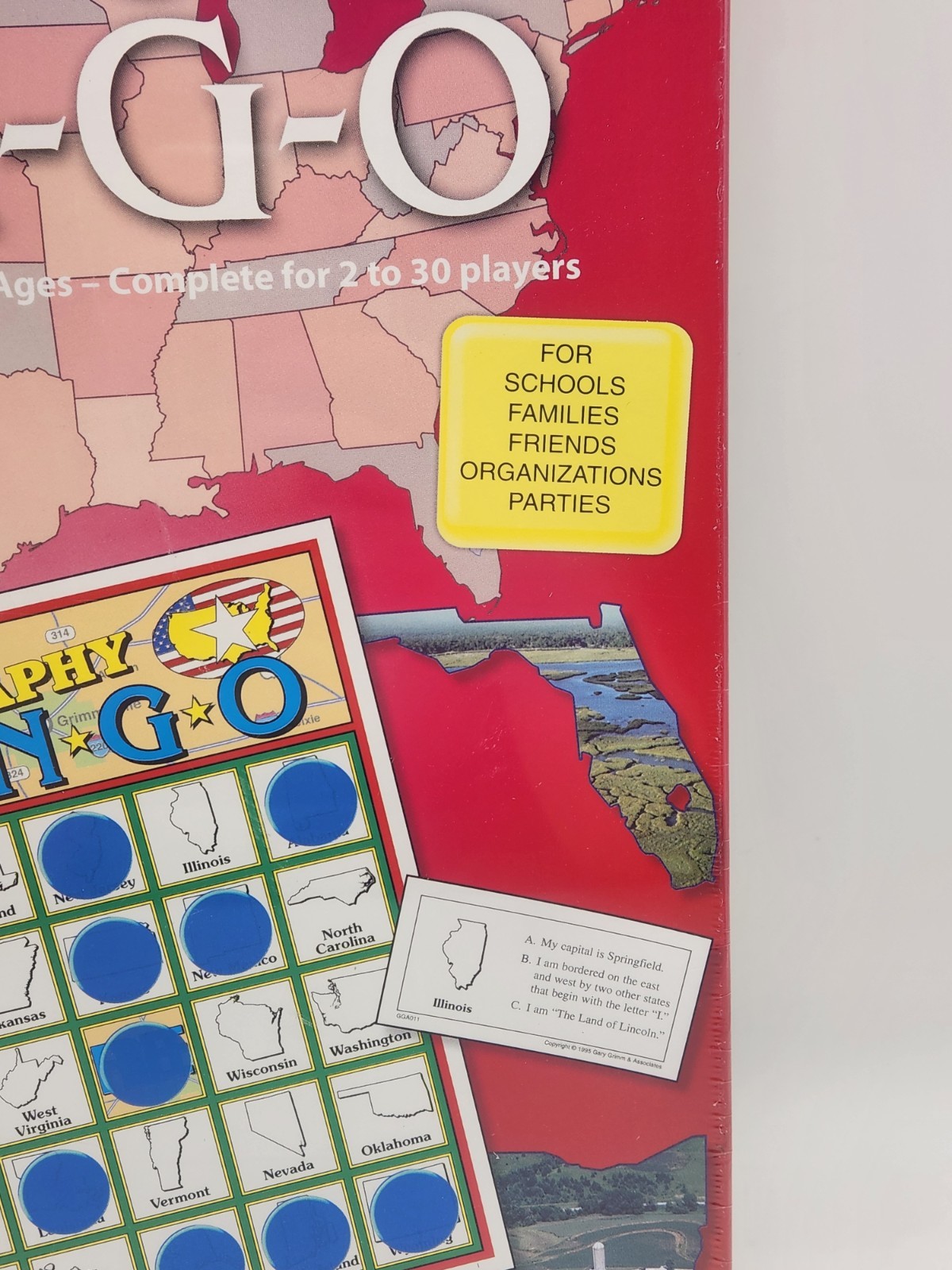 JINGO USA Geography Educational Bingo Style Game Gary Grimm & Associates