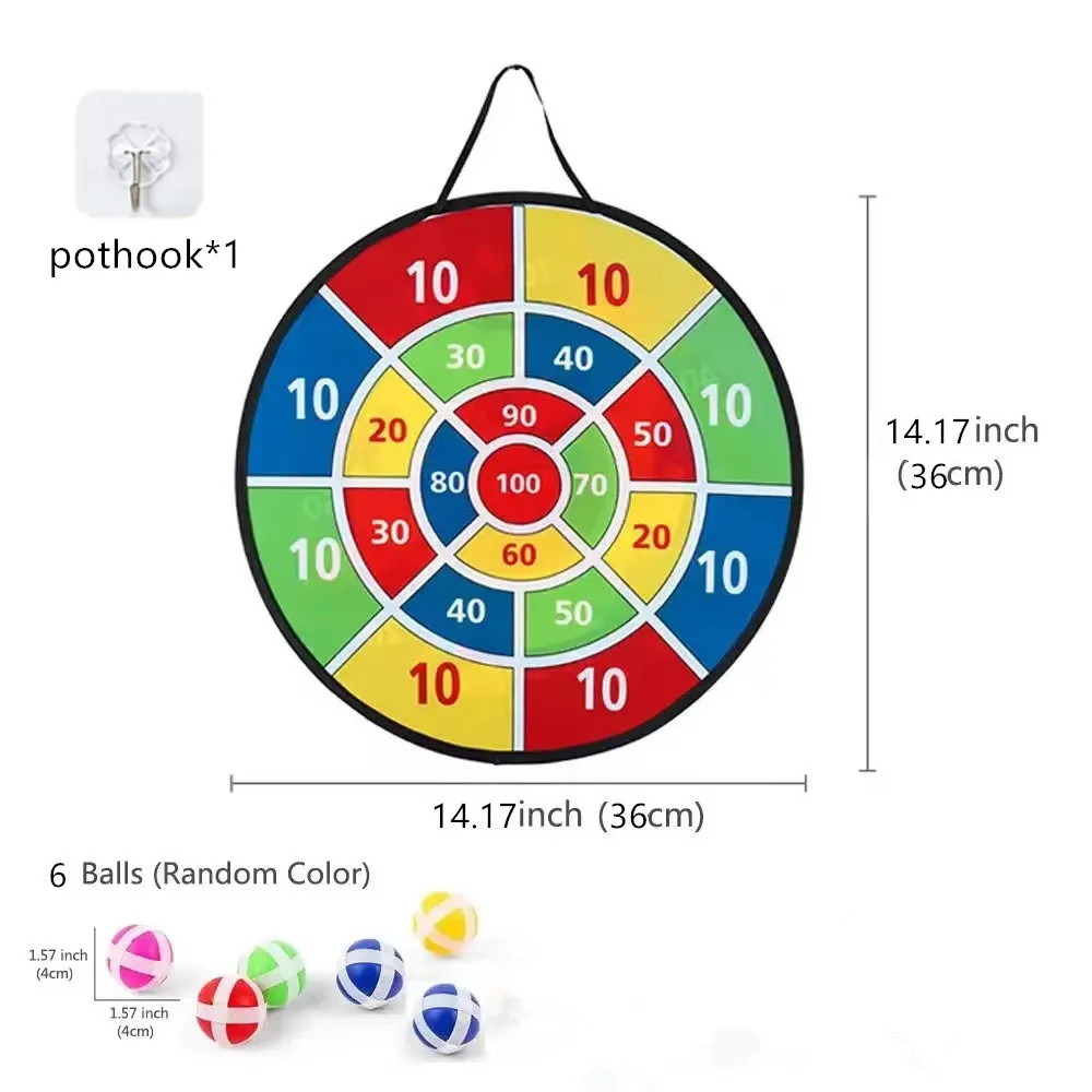 Children with sticky ball 74CM large dart board Family interactive game
