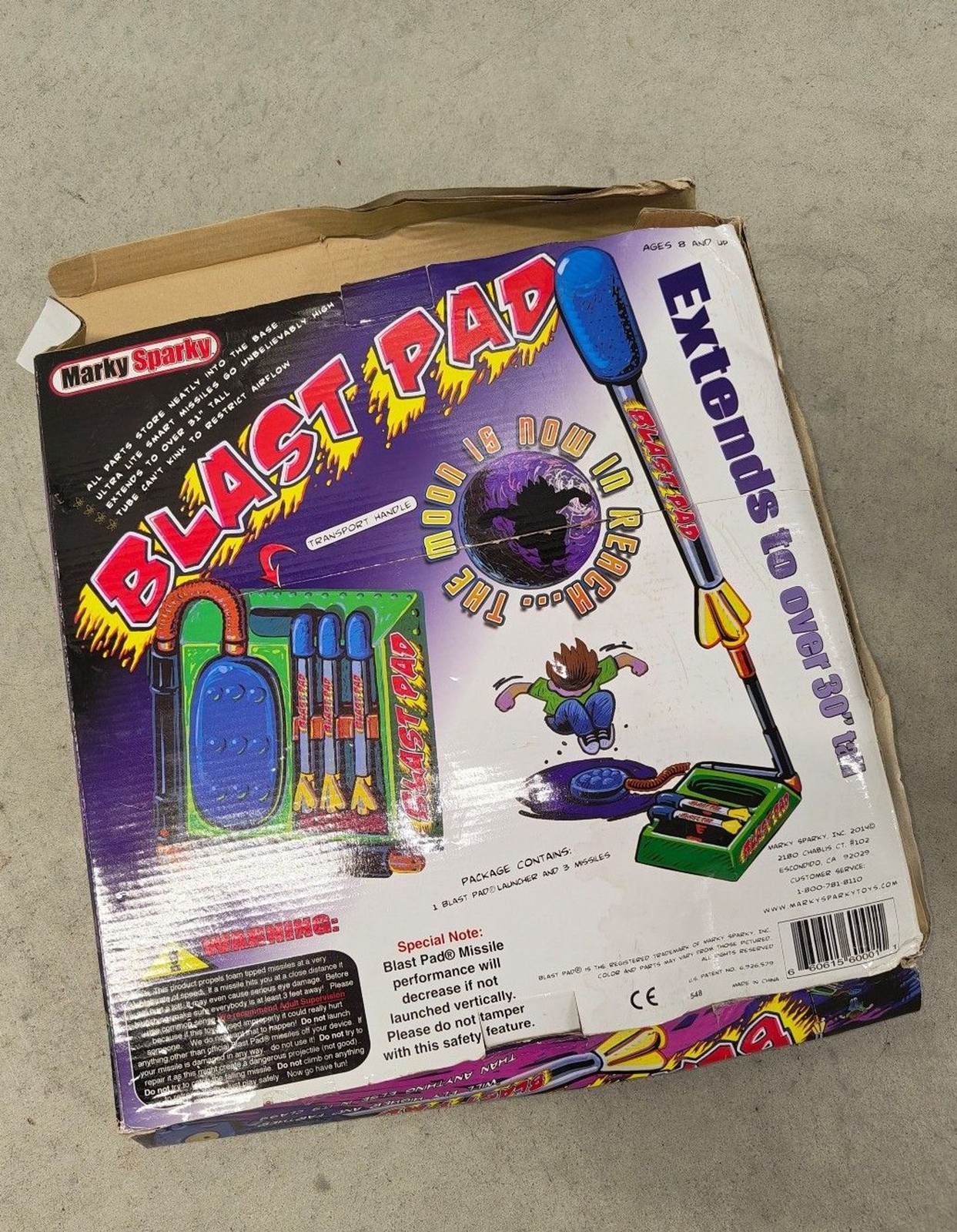 Vintage Marky Sparky Blast Pad Jump Rocket NIB*