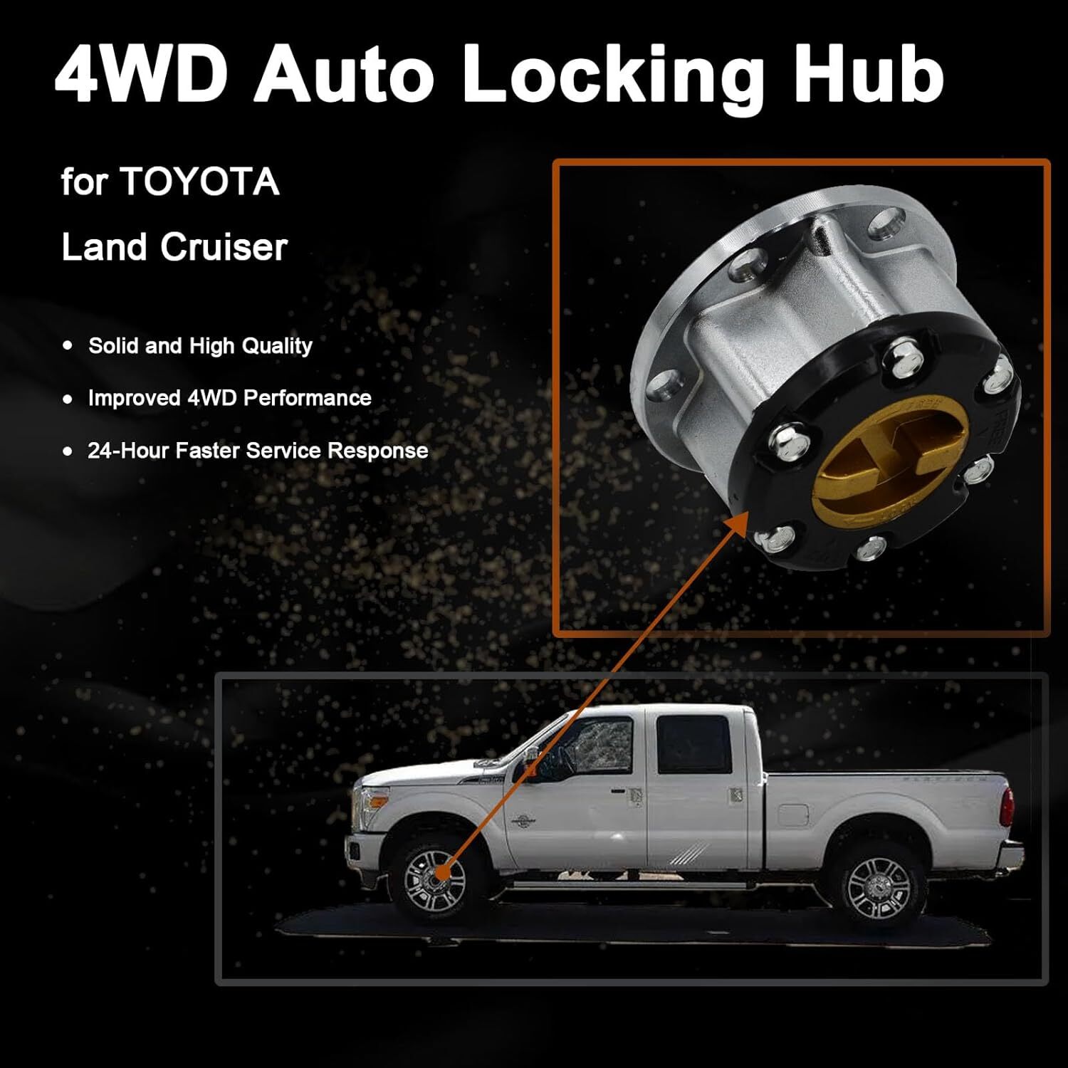 Free Wheel Manual Locking Hub 43530-69045 for Toyota 4×4 Land Cruiser HZJ80,FZJ