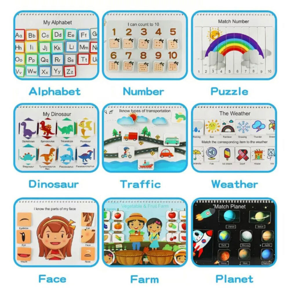 My Preschool Busy Book Educational Toys Gift for Kids & Toddlers ET