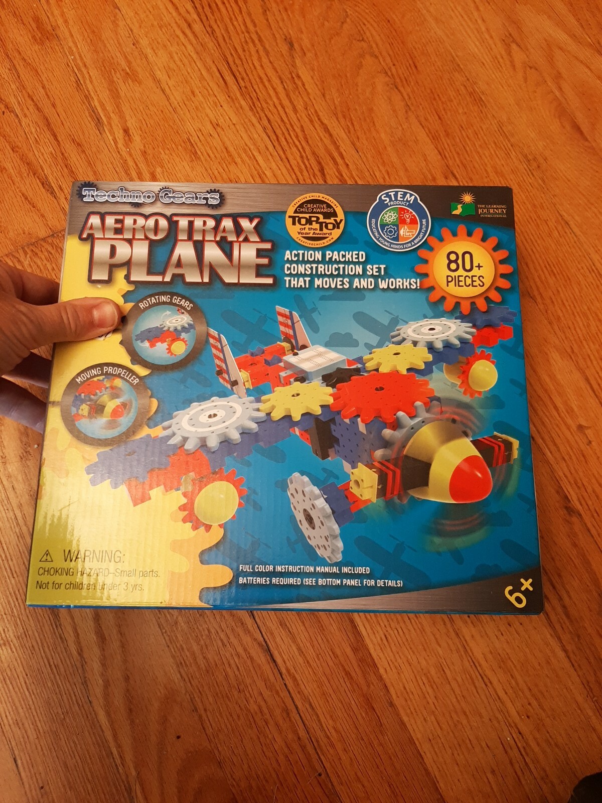 Techno Gears AERO TRAX PLANE Stem Educational Building Toy New