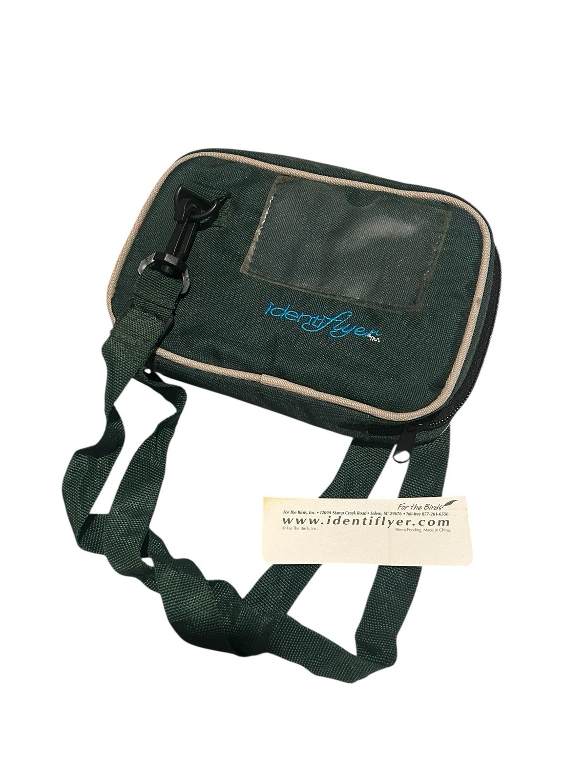Identifyler Green Zip Travel Case And Three Bird Identifying Cards
