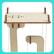 Wooden DIY Gravity Building Toy Science Creative Building Model for Kids
