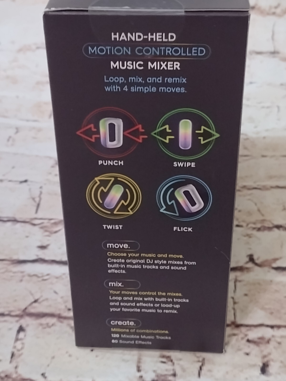 New Rukus FX Handheld Motion Controlled Music Mixer – 120 Tracks & 80 Sounds